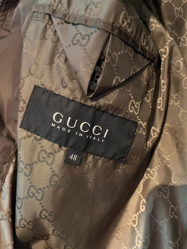Gucci Gucci Bomber Jacket – Leather Sleeve Panels – GG Lining 48 Size US M / EU 48-50 / 2 - 7 Thumbnail