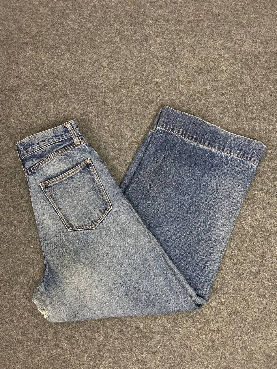Global Work global work wide leg high waist distressed denim Size US 30 / EU 46 - 2 Thumbnail