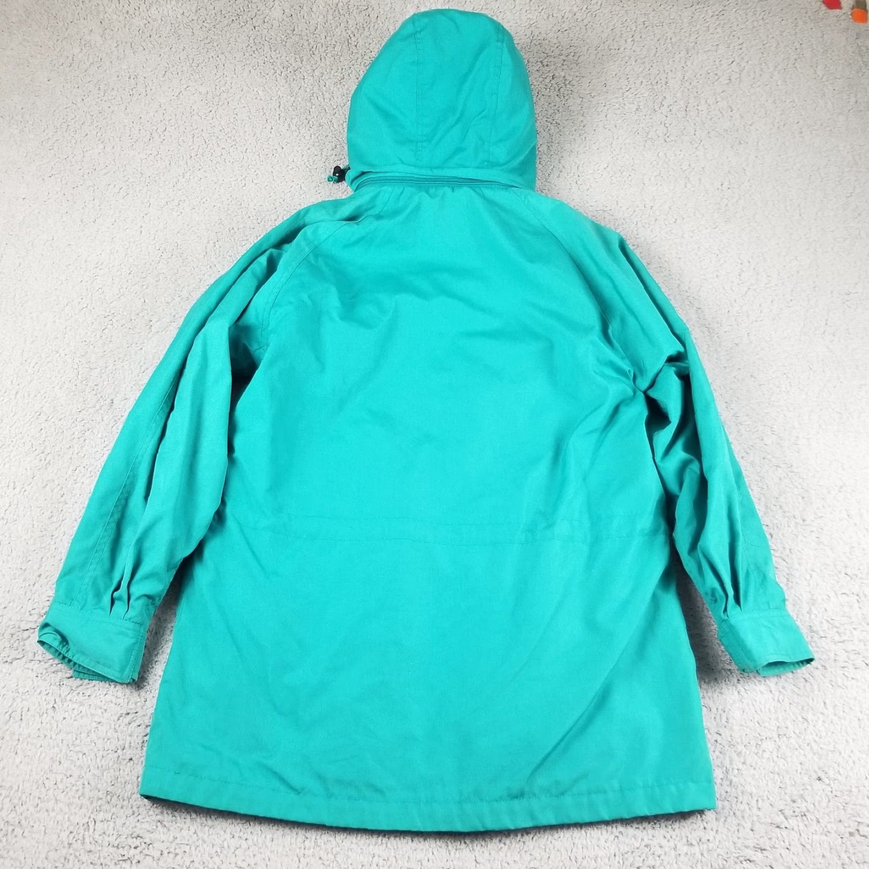 Vintage VINTAGE L.L. Bean Parka Jacket Women Medium Blue Wool Check 80s 90s Hooded Pockets Size M / US 6-8 / IT 42-44 - 6 Thumbnail