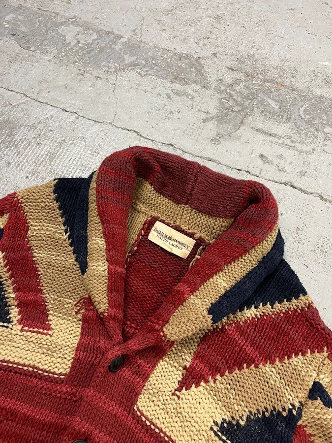 Polo Ralph Lauren 2000s Ralph Lauren Denim & Supply Wool UK Flag Buttoned Cardigan Sweater Size US S / EU 44-46 / 1 - 5 Thumbnail