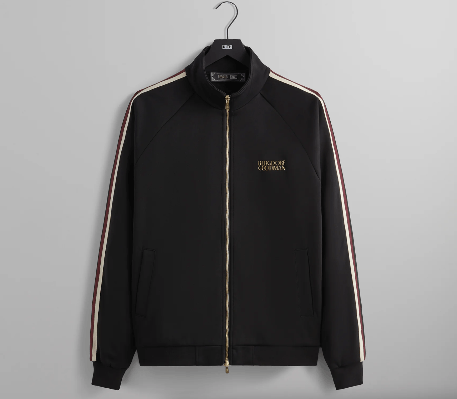image of Bergdorf Goodman x Kith Clifton Track Jacket in Black, Men's (Size Large)