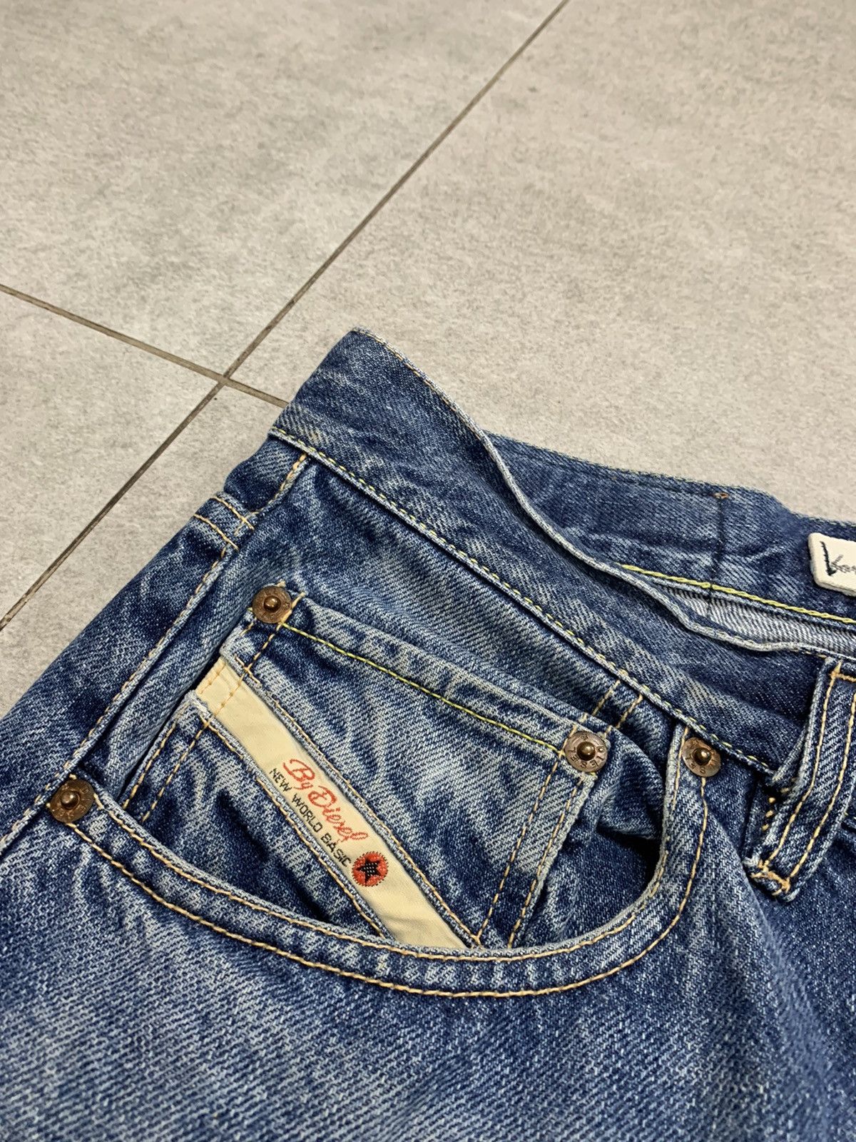 Diesel Y2k 2000s Vintage Diesel faded blue Denim wide leg Jeans Size US 32 / EU 48 - 3 Thumbnail