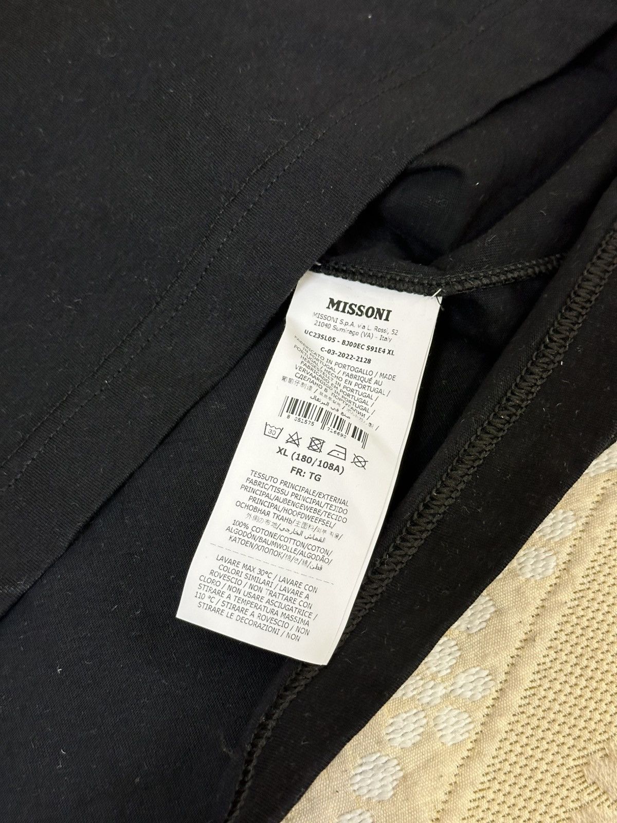 Missoni 🔥 Missoni Sport Vintage Black Logo Tee Shirt Size US XL / EU 56 / 4 - 4 Thumbnail