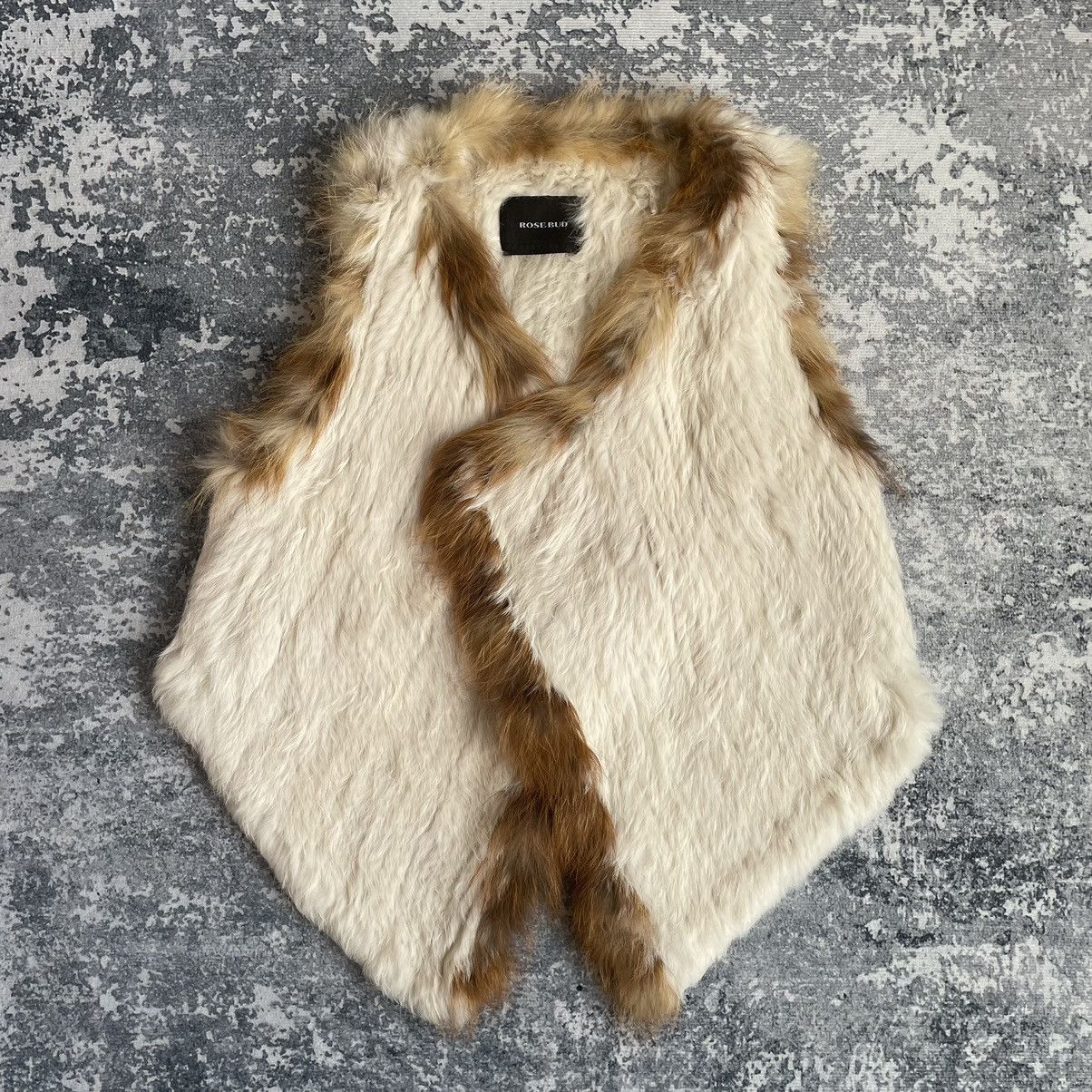 Beauty Beast Vintage Rose Bud Fur Sleeveless Vest Size US M / EU 48-50 / 2 - 1 Thumbnail