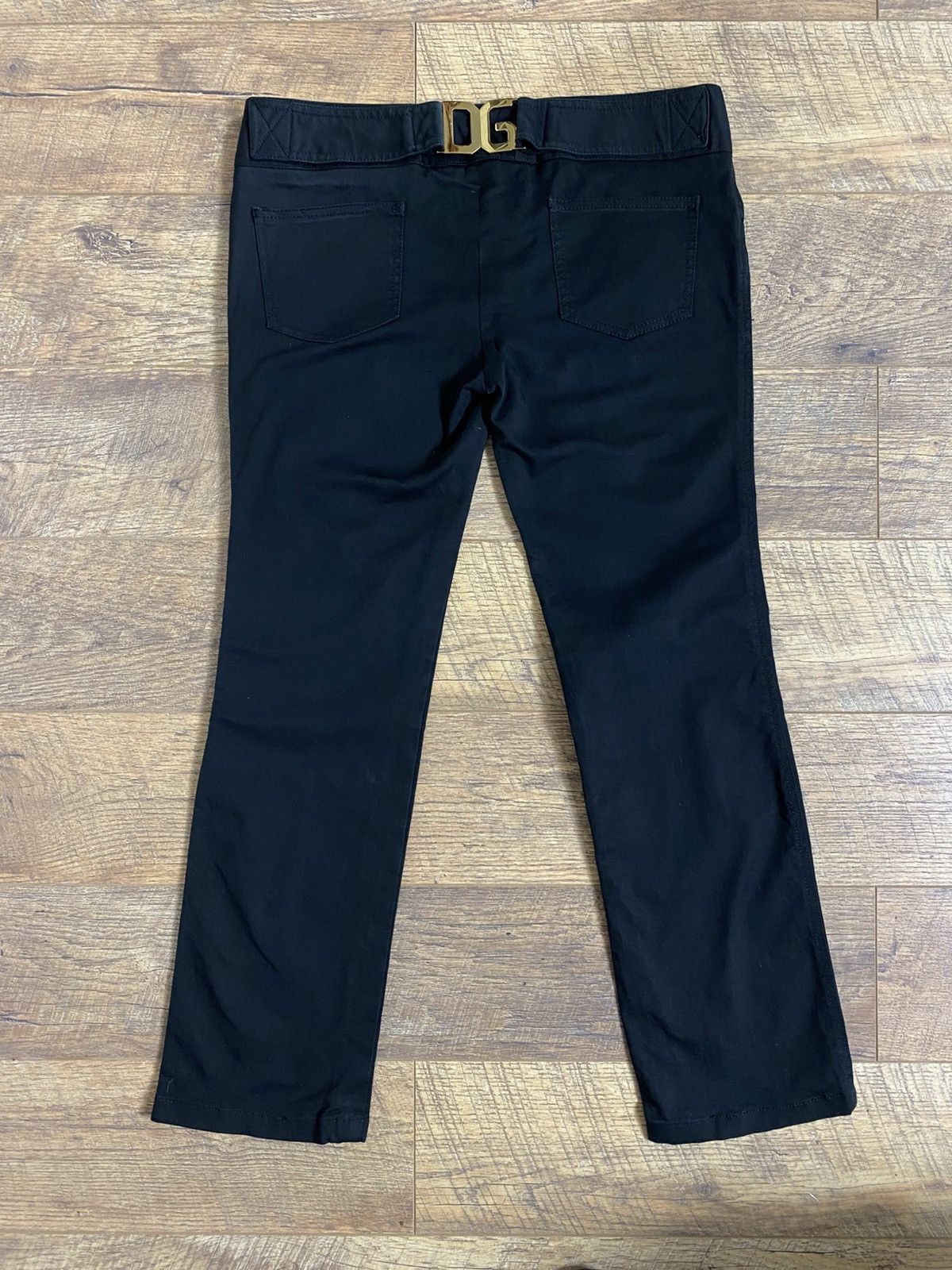 Dolce & Gabbana Archive Dolce & Gabbana SS2003 "DG" Logo Buckle Pants Size 30" / US 8 / IT 44 - 1 Thumbnail