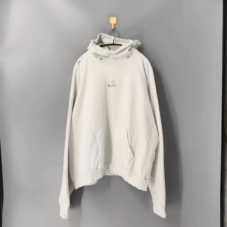 Balenciaga Balenciaga Solid monogrammed embroidered casual hooded swe Size US S / EU 44-46 / 1 - 1 Thumbnail