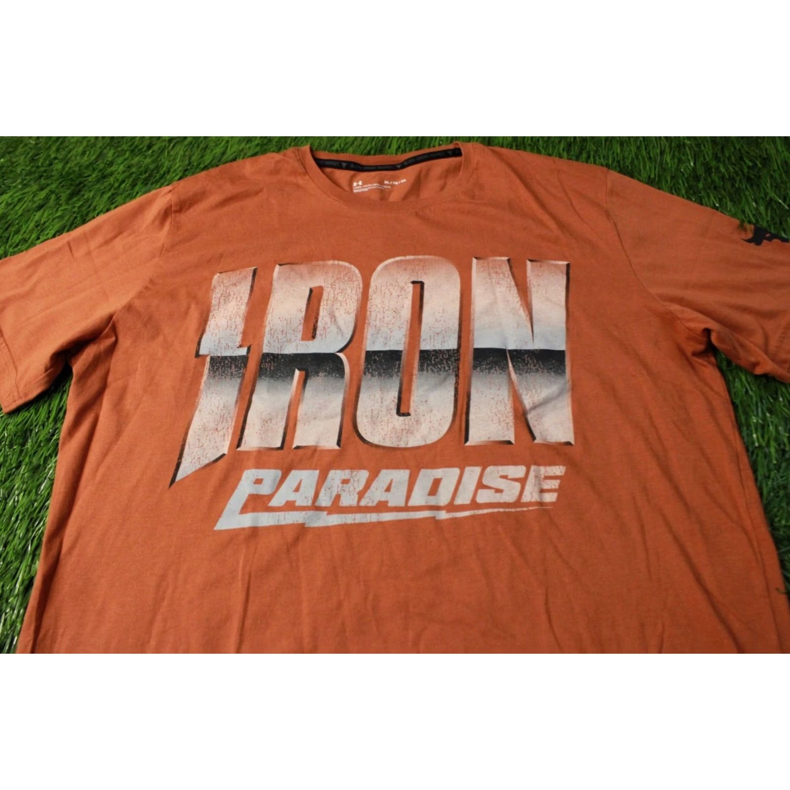 Under Armour UNDER ARMOUR x DWAYNE JOHNSON IRON PARADISE T-SHIRT MEN XL Brown Jersey Crew Neck 2022 Sports Size US XL / EU 56 / 4 - 2 Thumbnail
