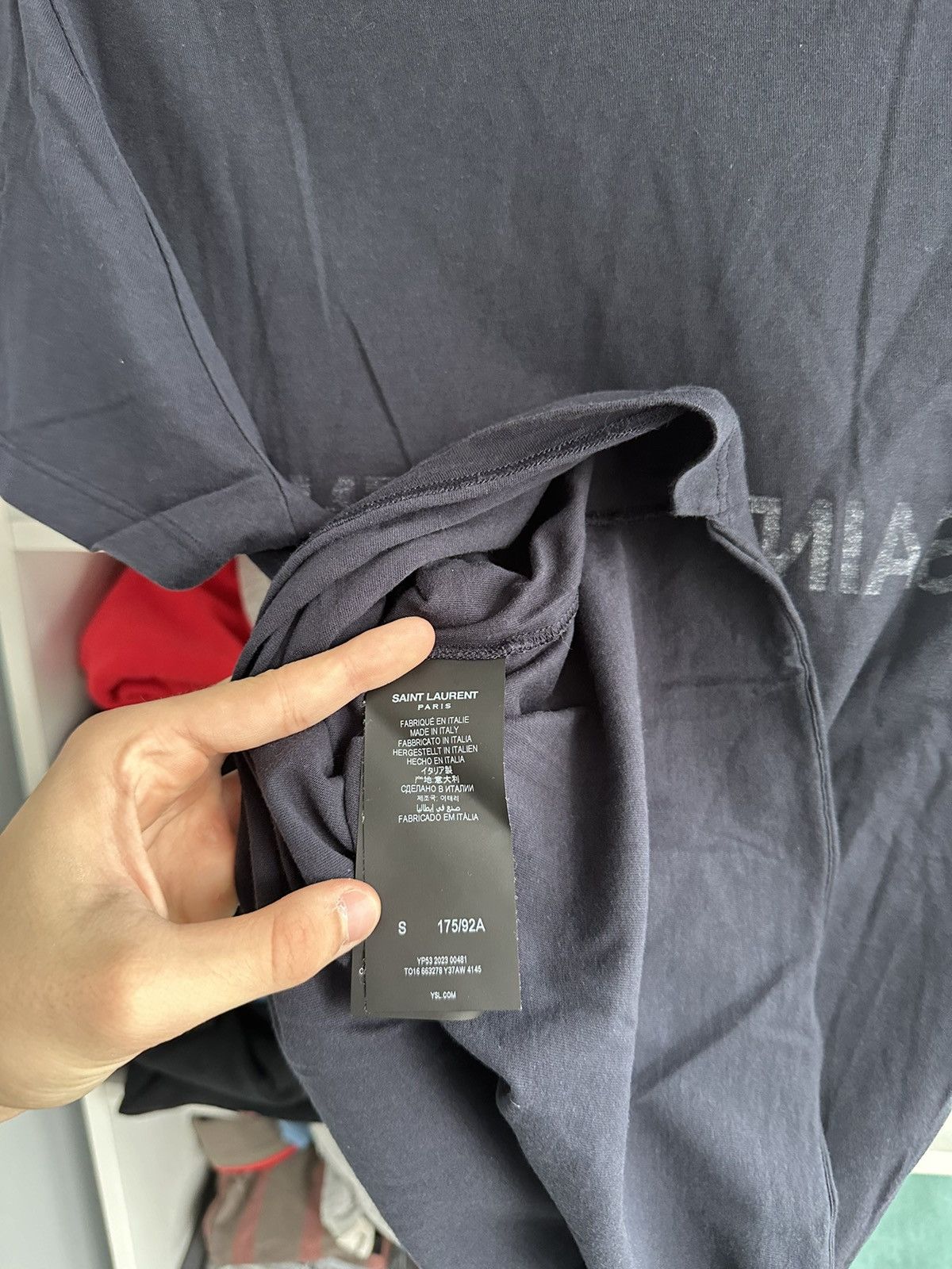 🔥SAINT LAURENT PARIS REVERSE BIG LOGO T-SHIRT🔥