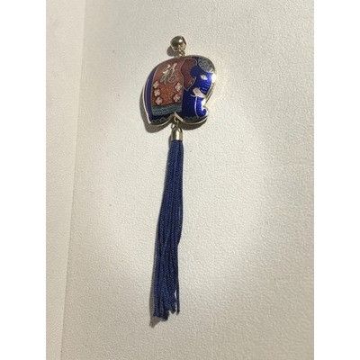 The Unbranded Brand A66 Vintage Cloisonne Pendant Retro Double Sided Elephant Wi Size ONE SIZE - 1 Thumbnail