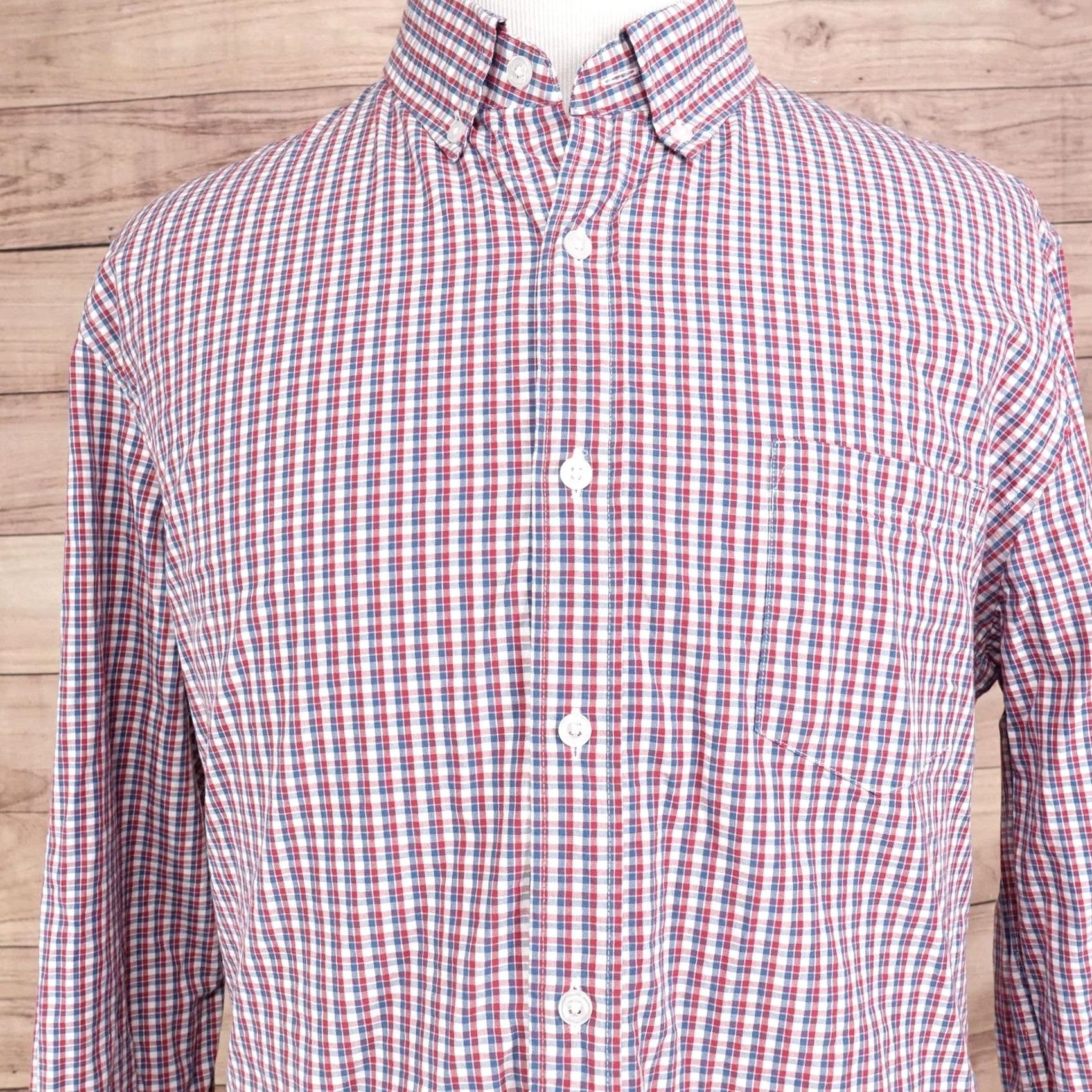 J.Crew J.CREW Classic Fit Shirt Mens XL Multicolor Check Long Sleeve Button-Up Flex Washed Size US XL / EU 56 / 4 - 2 Thumbnail