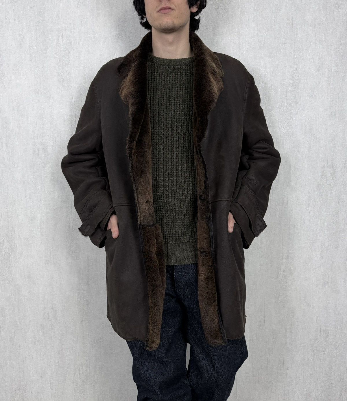 Kiton Kiton Sheepskin Fur Coat Size 56 Size US XL / EU 56 / 4 - 1 Thumbnail