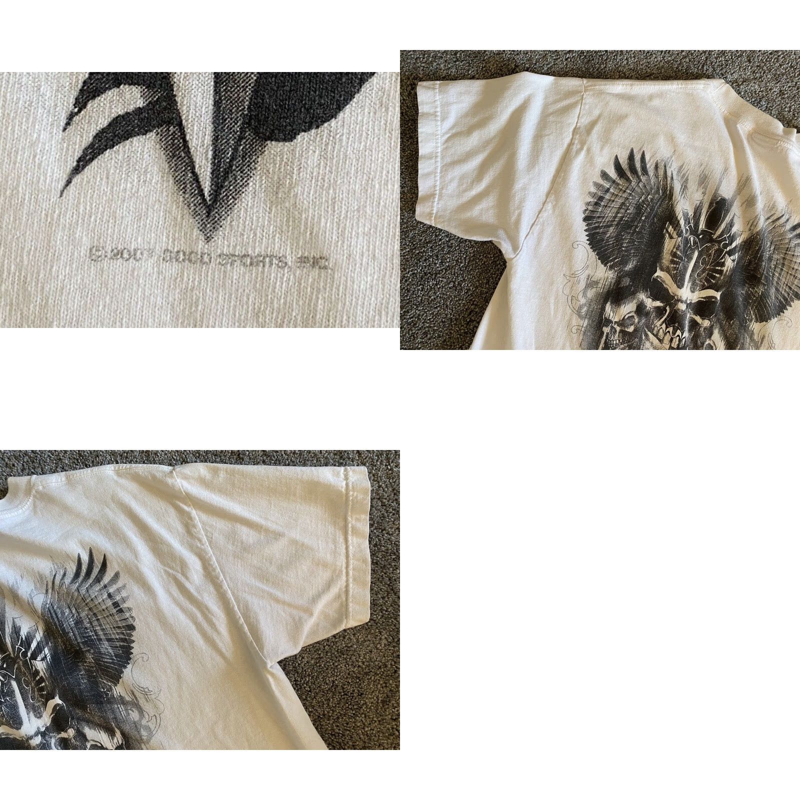 Doublet VINTAGE Hot Leathers T-Shirt White Large Sports Skulls 2007 Men Short Sleeve Mens Regular Size L Size US L / EU 52-54 / 3 - 10 Thumbnail