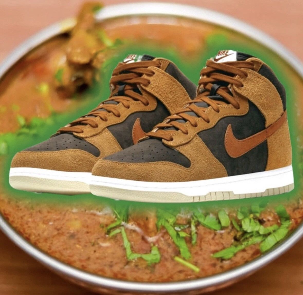 Nike Nike Dunk Hi Retro PRM “Dark Russet” Dark Russet/Dark Curry Size US 10 / EU 43 - 1 Thumbnail