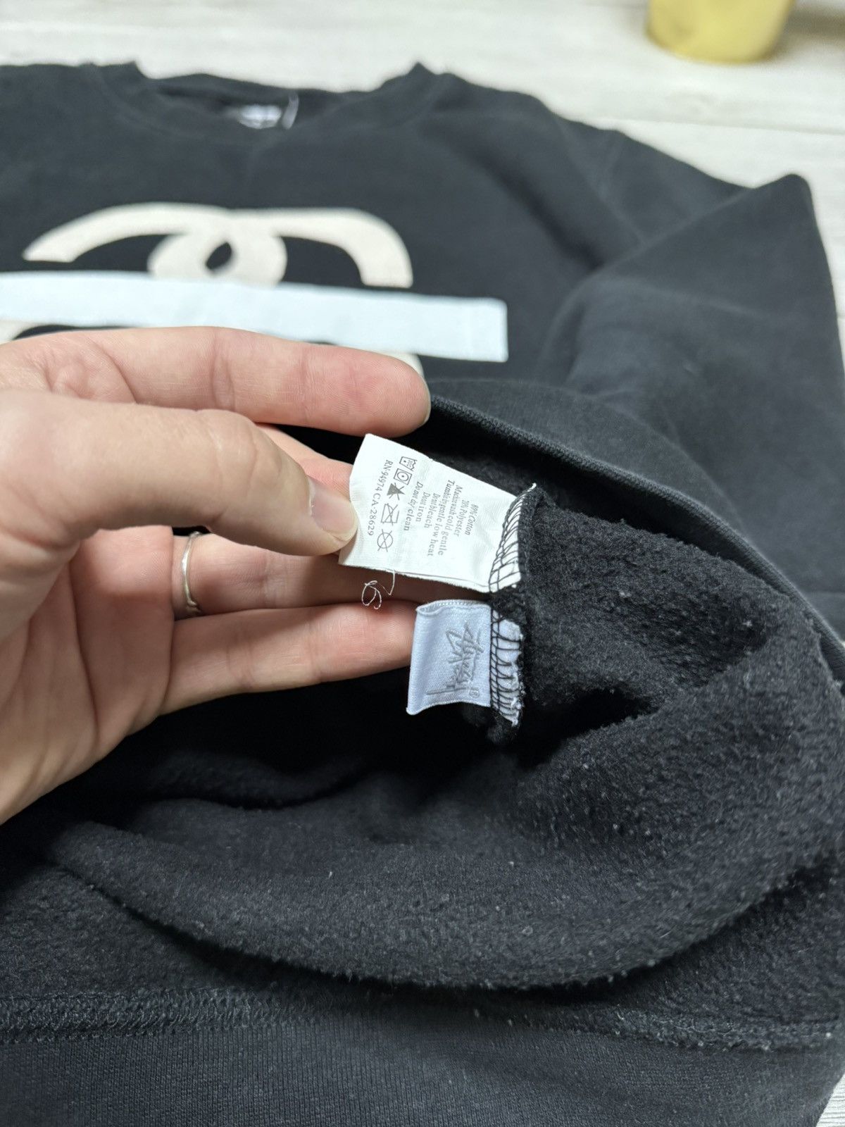 Stussy Stussy made jn USA SS Big logo tape vintage sweatshirt Size US S / EU 44-46 / 1 - 7 Thumbnail