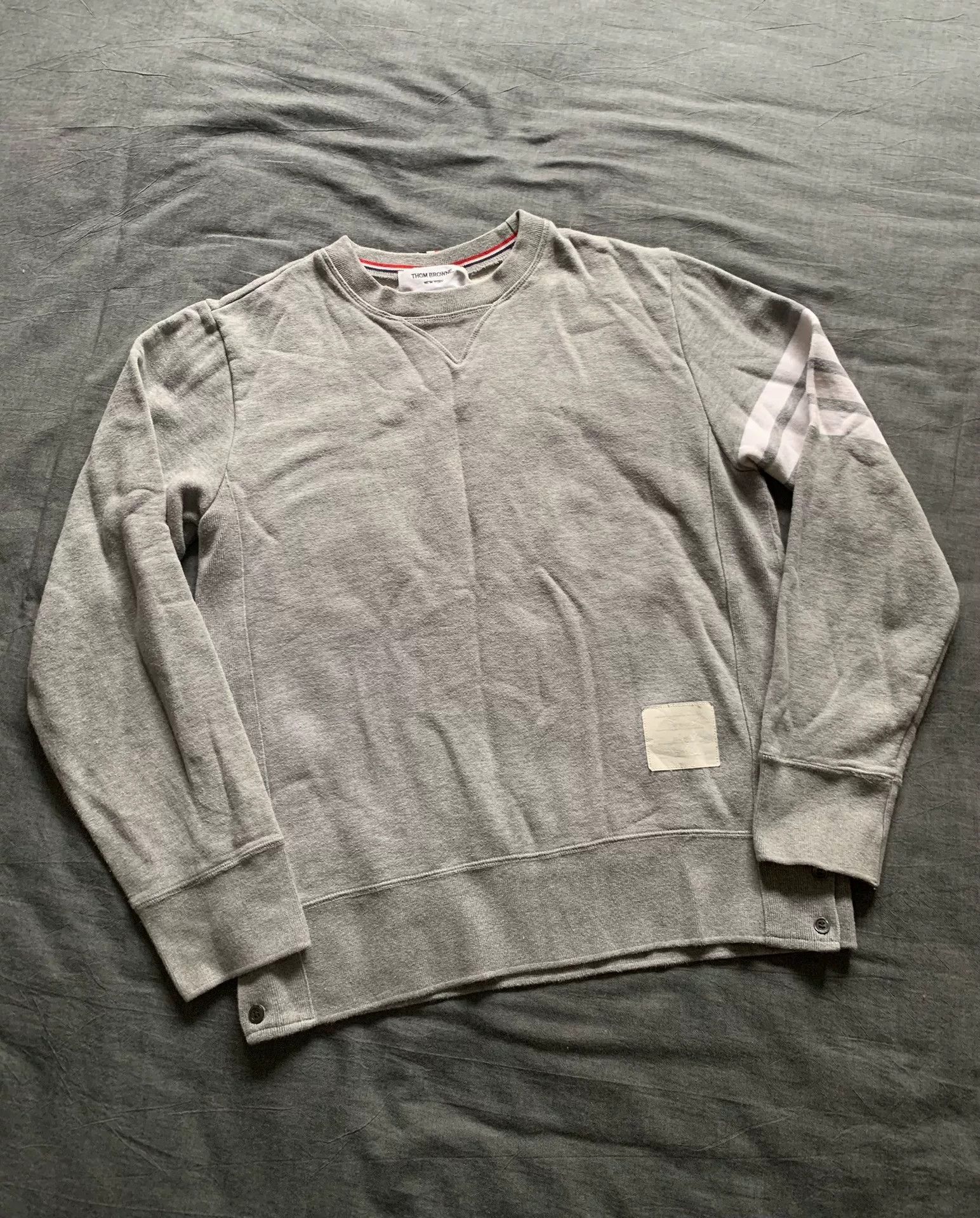 Thom Browne Thom Browne TB 4-Bar Stripe Sweatshirt Size US M / EU 48-50 / 2 - 1 Thumbnail