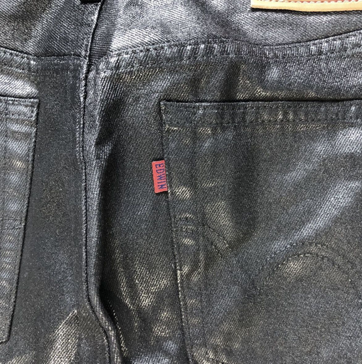 Edwin EDWIN 503ZZ WAXED BLACK DENIM PANTS #7356-139 Size US 29 - 12 Thumbnail