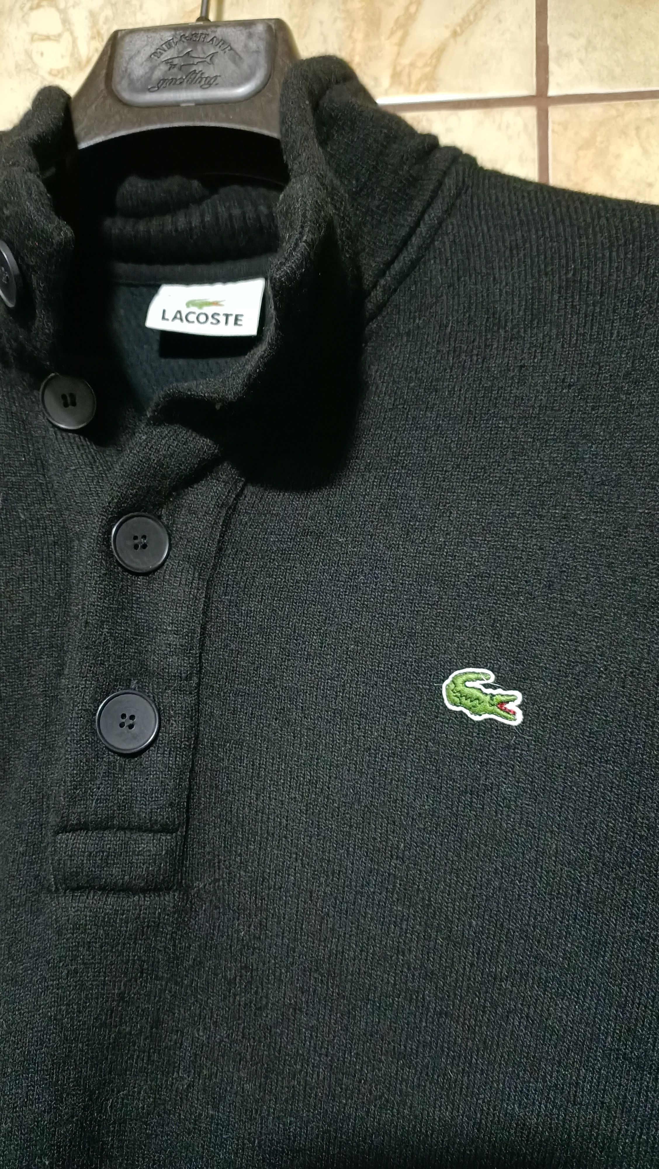 Lacoste Vintage Lacoste black sweater Size US M / EU 48-50 / 2 - 2 Thumbnail