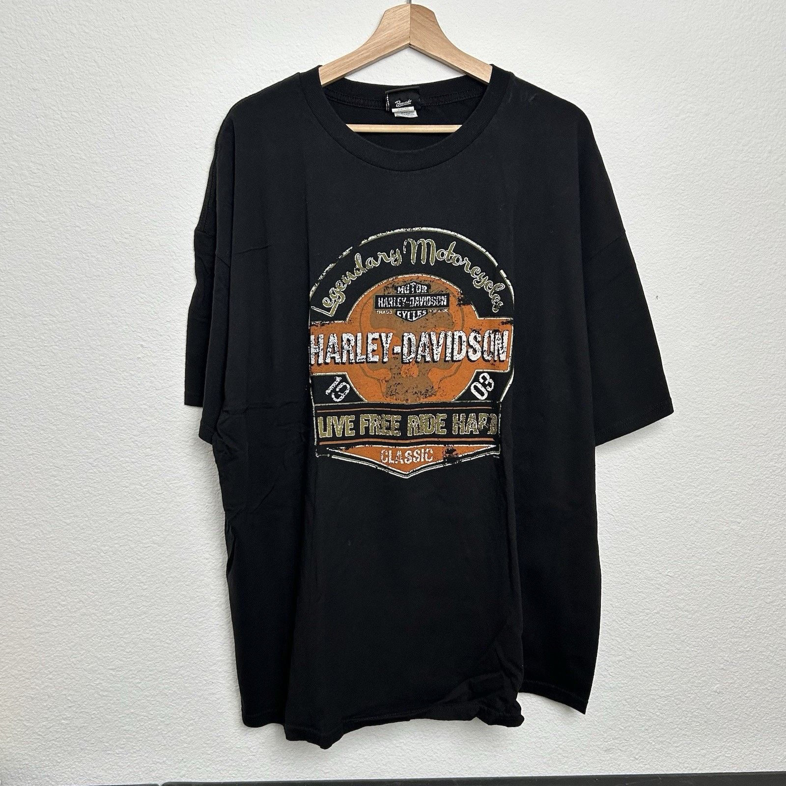 Harley Davidson Harley Davidson Tee Shirt Mens 3XL Live Free Ride Hard 1903 Size US XXL / EU 58 / 5 - 1 Thumbnail