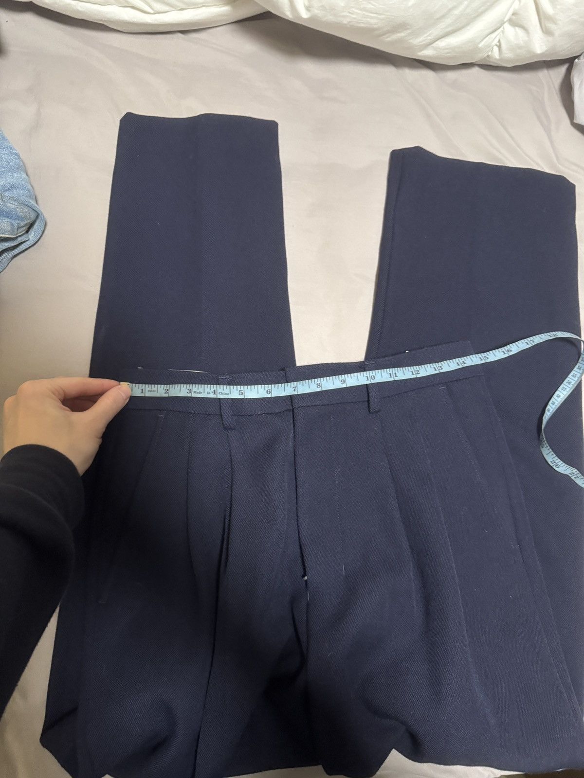 AMI AMI navy pleated pants Size US 30 / EU 46 - 4 Thumbnail