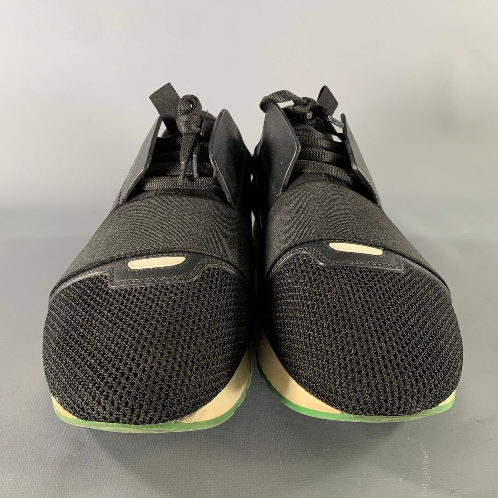 Balenciaga BALENCIAGA Size 9 Black Green Mixed Patterns Runner Sneakers Size US 9 / EU 42 - 4 Thumbnail