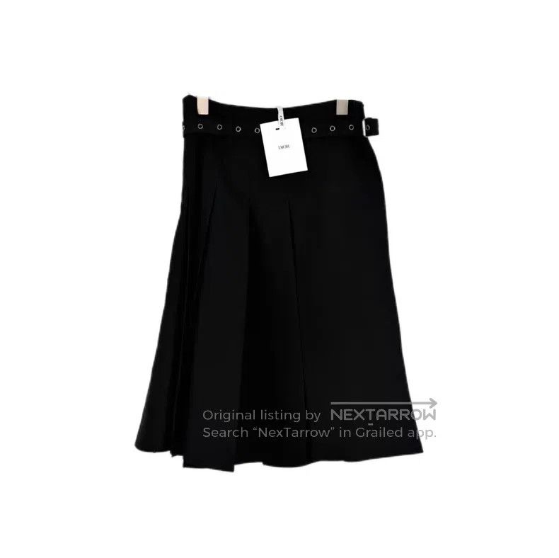 Dior Dior Black wool Mahai wool skirt Size 26" / US 2 / IT 38 - 1 Thumbnail