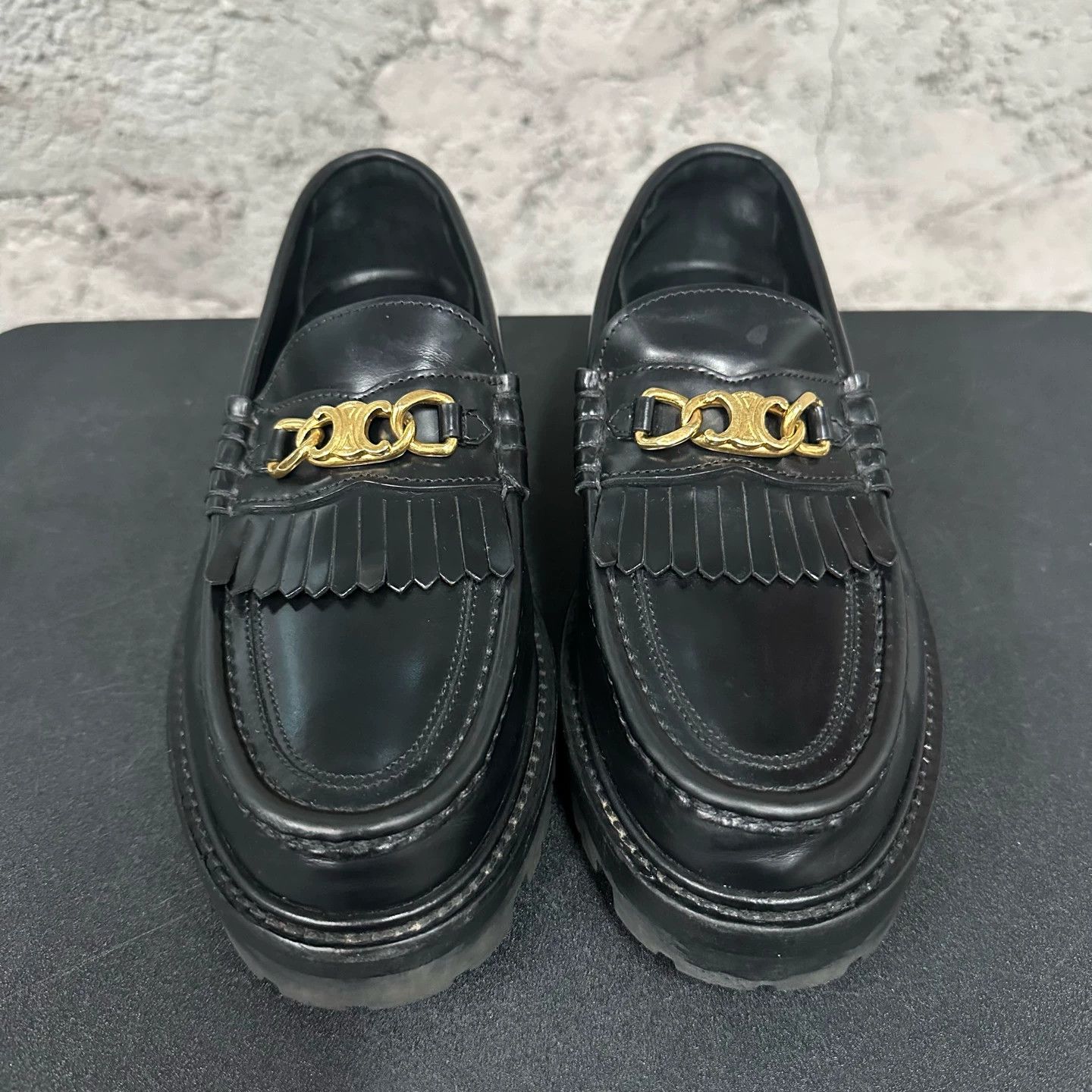 Celine Celine Triomphe Loafers EUR37 As shown Size US 6 / IT 36 - 6 Thumbnail