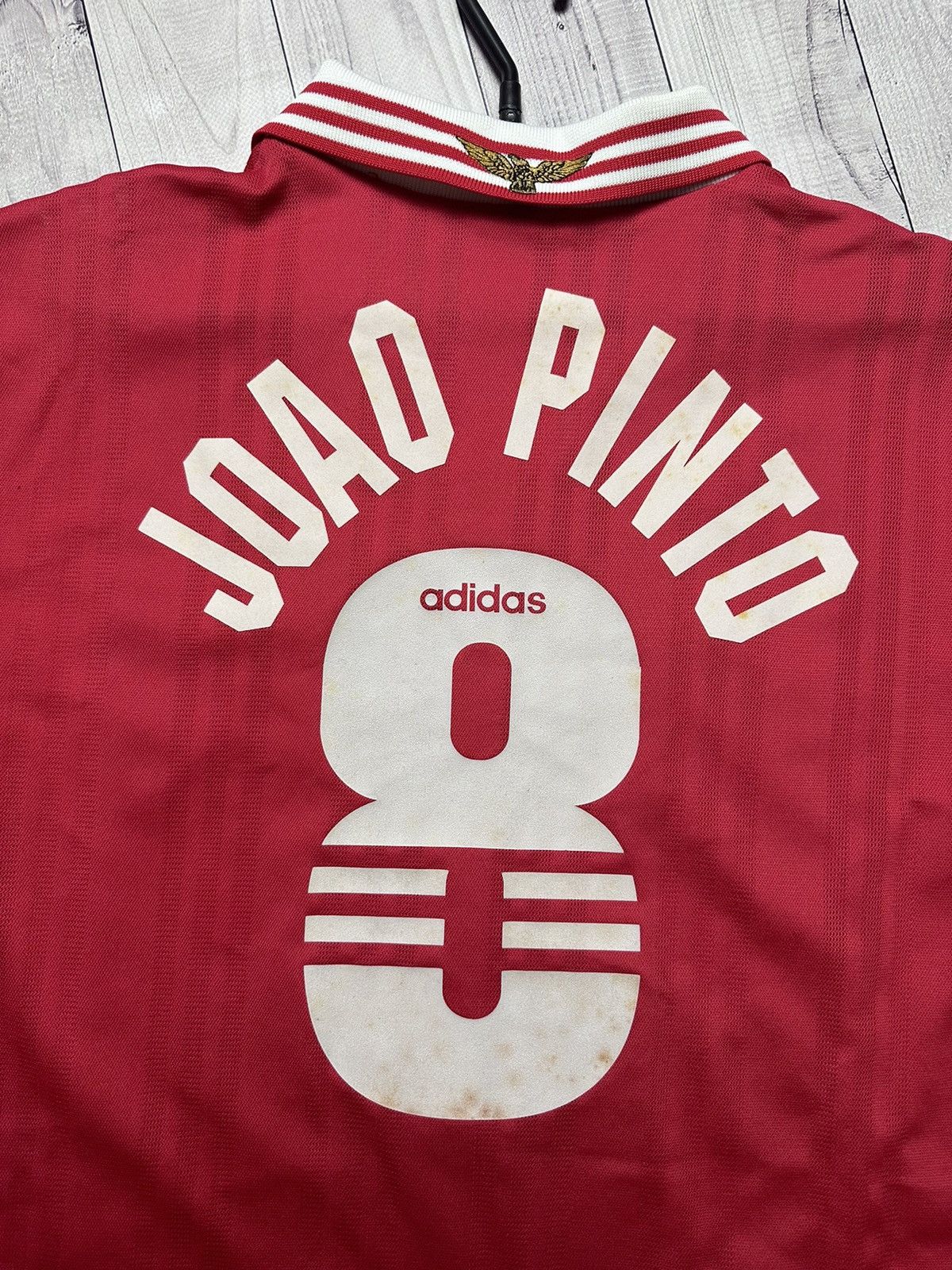 Adidas × Vintage Vintage adidas Benfica soccer jersey 8 Joao Pinto size XL Size US XL / EU 56 / 4 - 8 Thumbnail