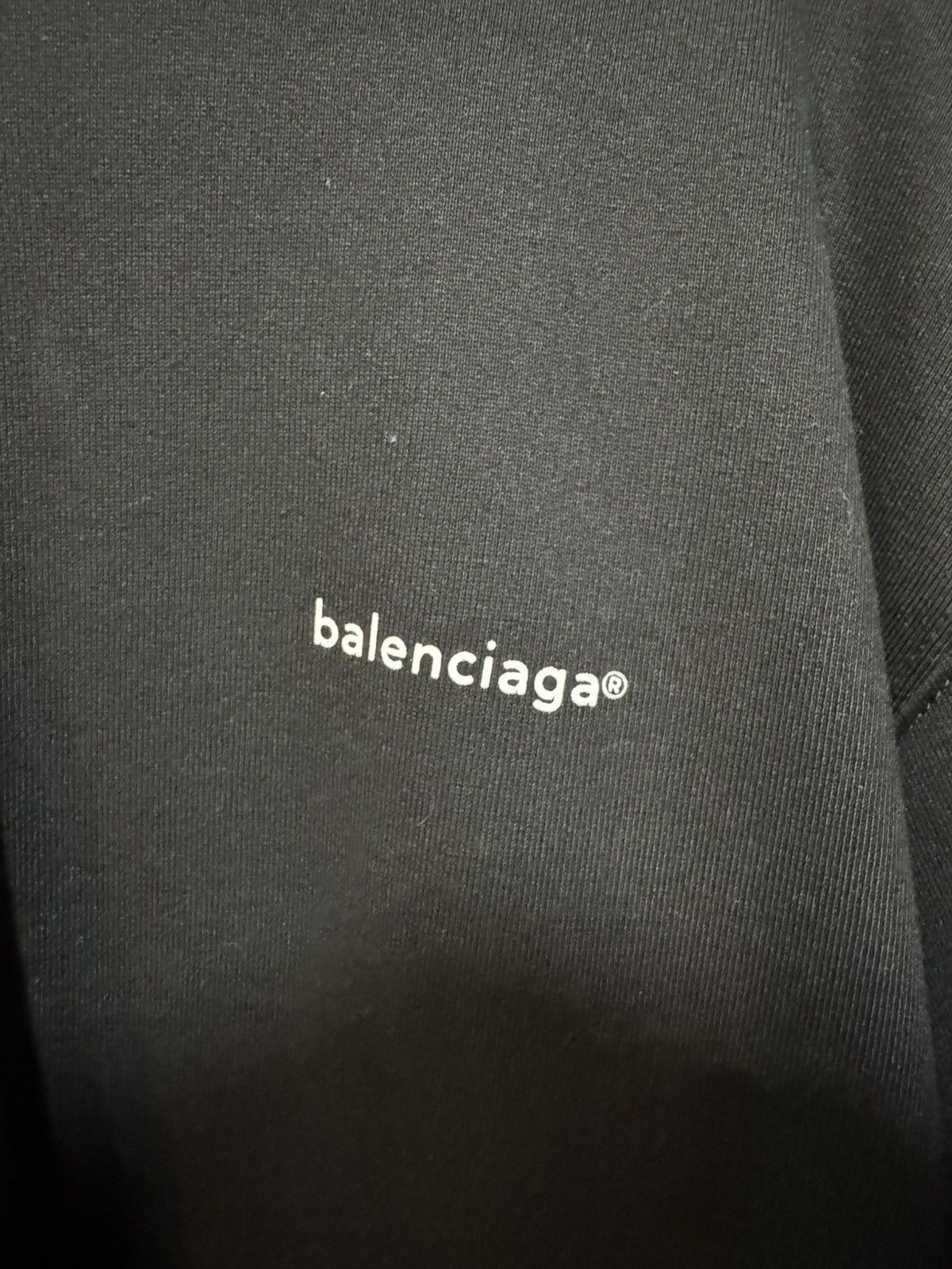 Balenciaga Mini Logo Font Black Sweater Size US M / EU 48-50 / 2 - 1 Thumbnail