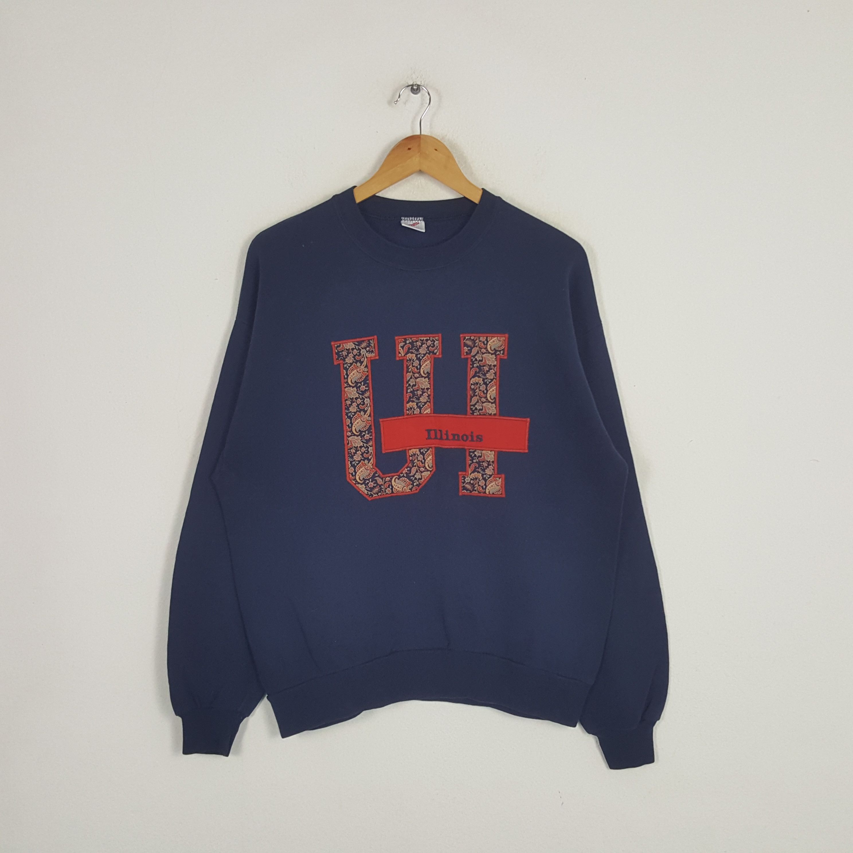 Jerzees × Vintage Vintage 90's University of Illinois Promotion Sweatshirt Size US M / EU 48-50 / 2 - 1 Thumbnail