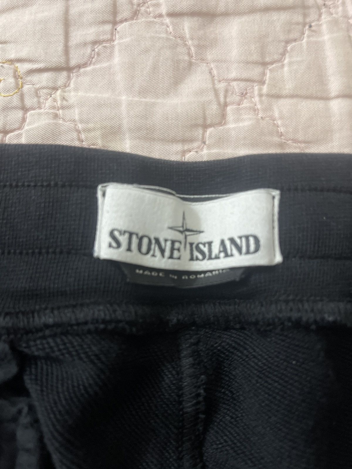 Stone Island × Vintage Stone Island Black Sweatpants Size US 31 - 7 Thumbnail