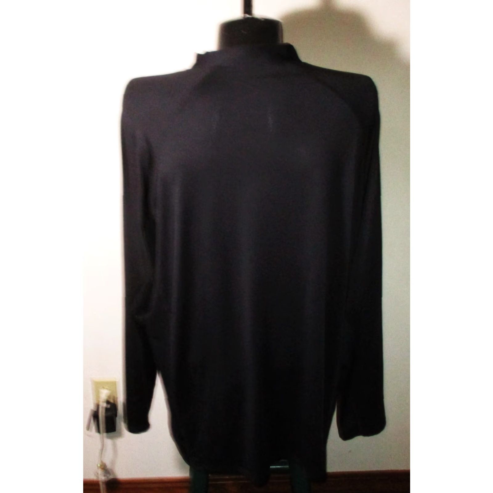 Vintage KS SPORT Black Long Sleeve Mock Neck Top Mens 3XL Compression Jersey Shirt Size US XXL / EU 58 / 5 - 5 Thumbnail