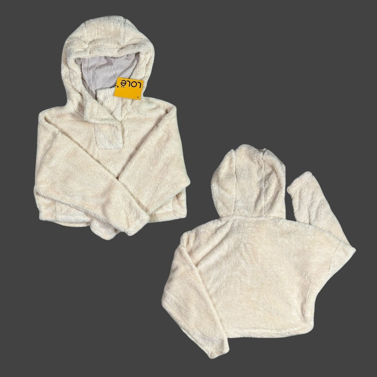 Other Lole Women’s Yana Sherpa Beige Cropped Hoodie Sz L Size L / US 10 / IT 46 - 20 Thumbnail