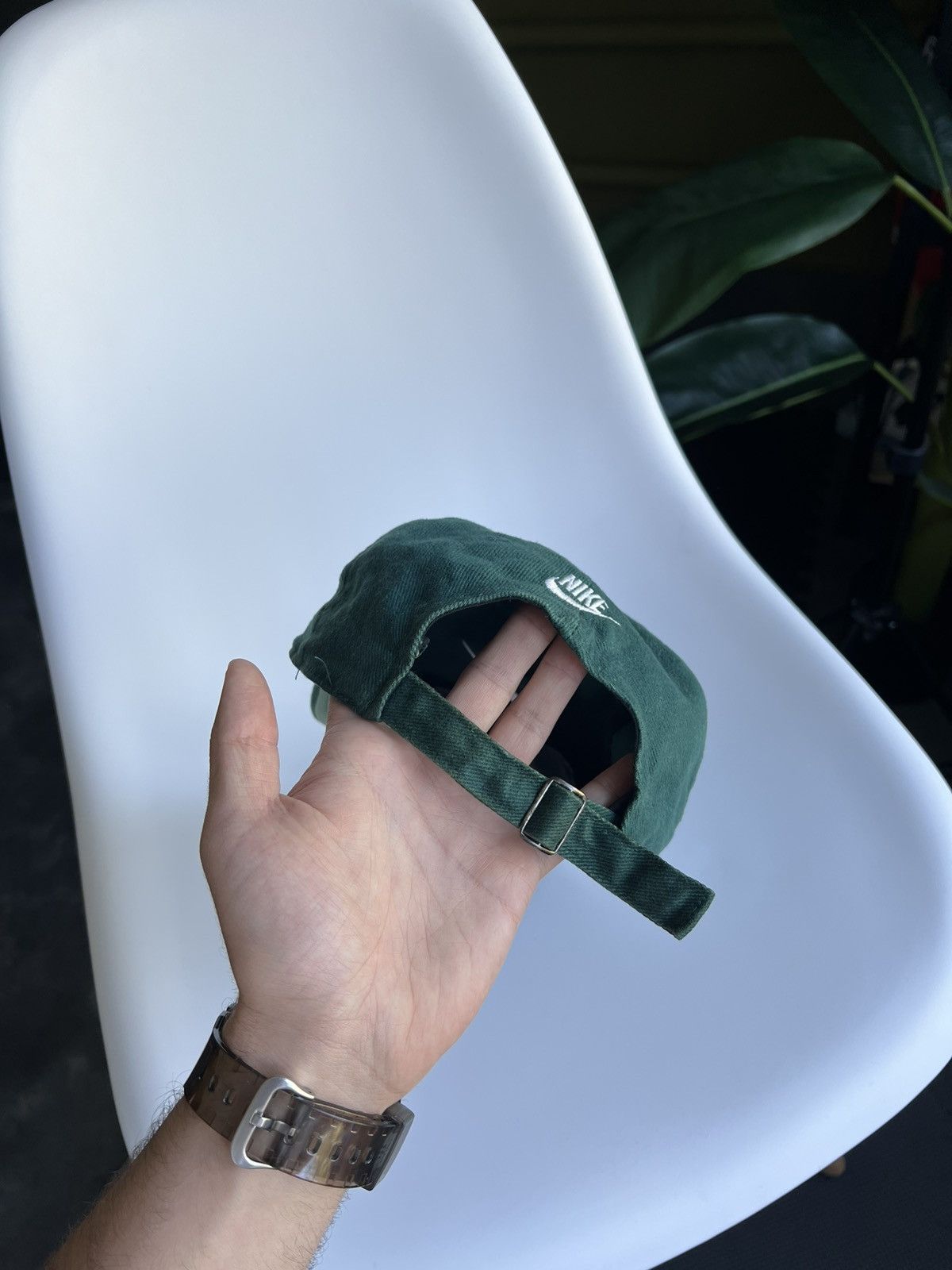 Nike × Vintage Vintage 1990s Nike Green Hat Y2K Rare Adjustable Strapback Size ONE SIZE - 16 Thumbnail