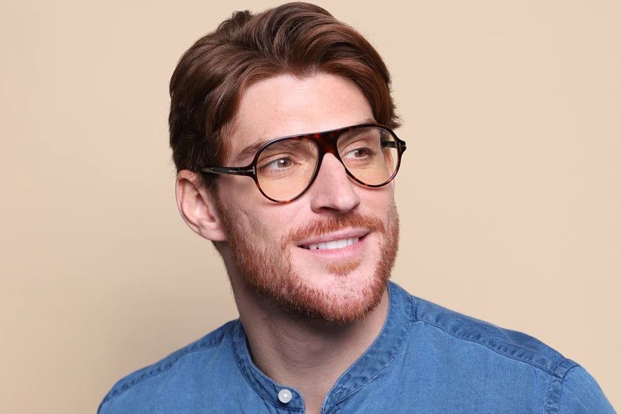 Tom Ford Tom Ford Men Eyeglasses Pilot FT5012-B/V 001 BRAND NEW Size ONE SIZE - 12 Thumbnail
