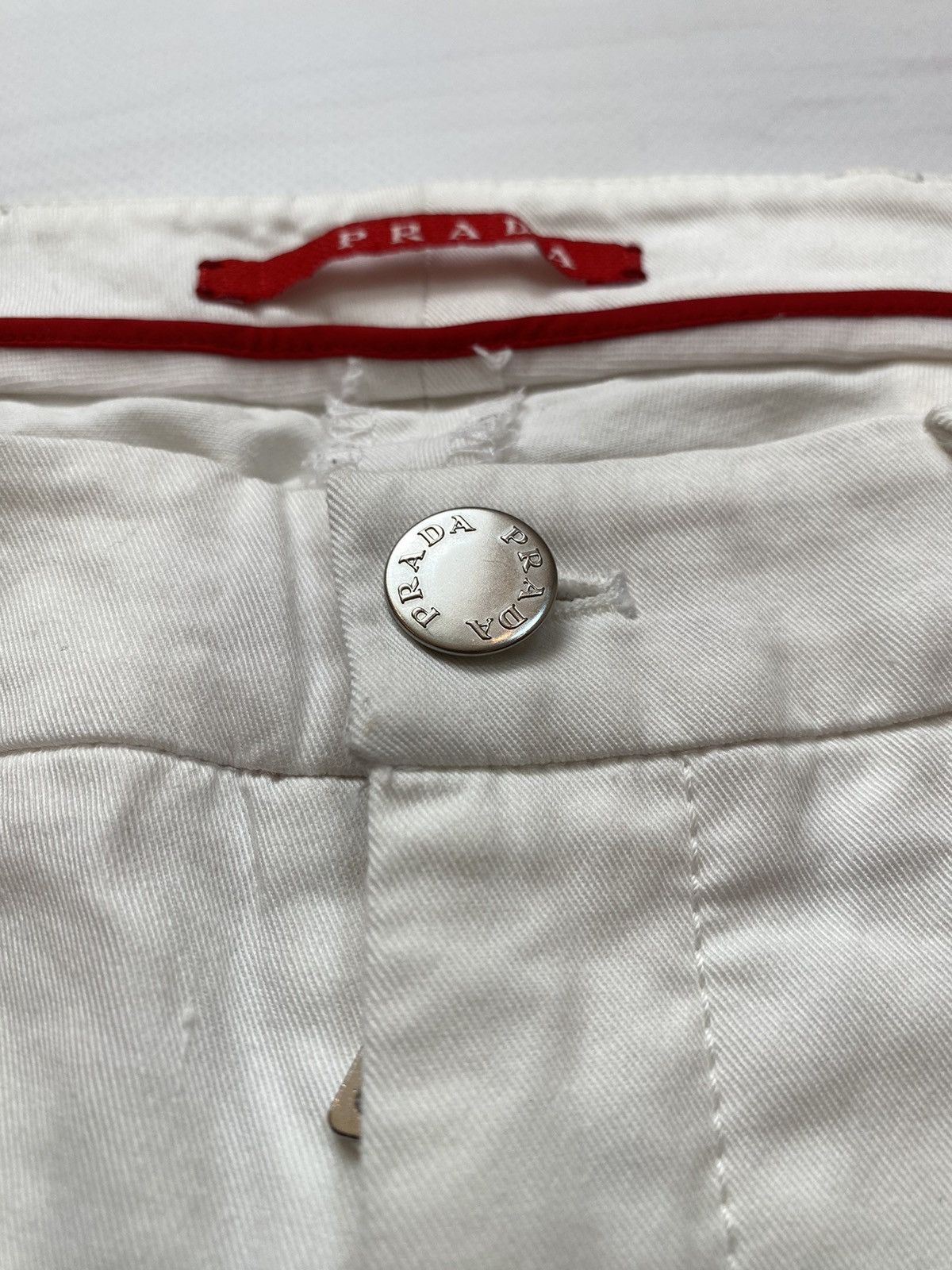 Prada Vintage Prada leather logo pants Size 26" / US 2 / IT 38 - 4 Thumbnail