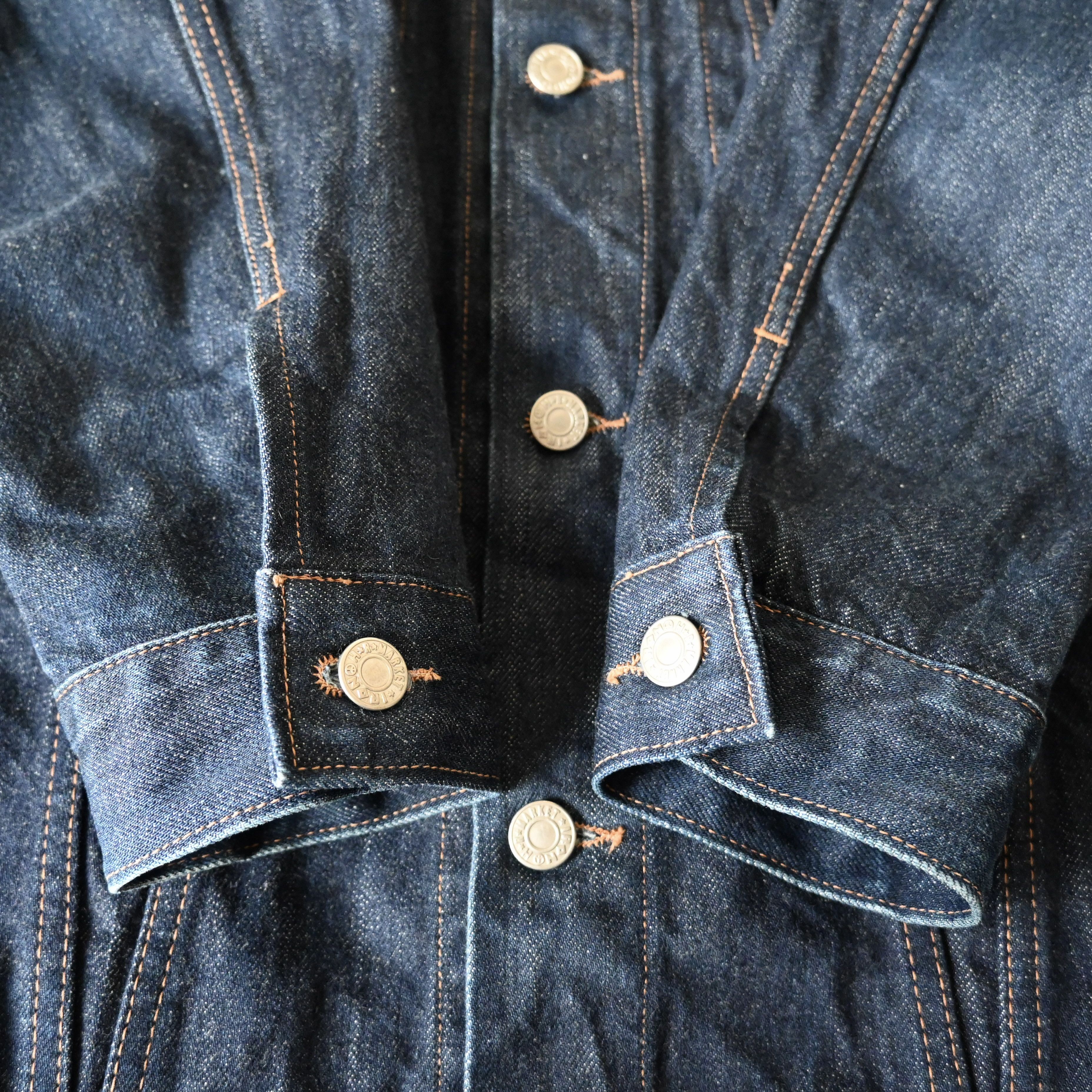HOLLYWOOD RANCH MARKET H.R.MARKET indigo denim tracker jacket made in Japan Size US M / EU 48-50 / 2 - 19 Thumbnail