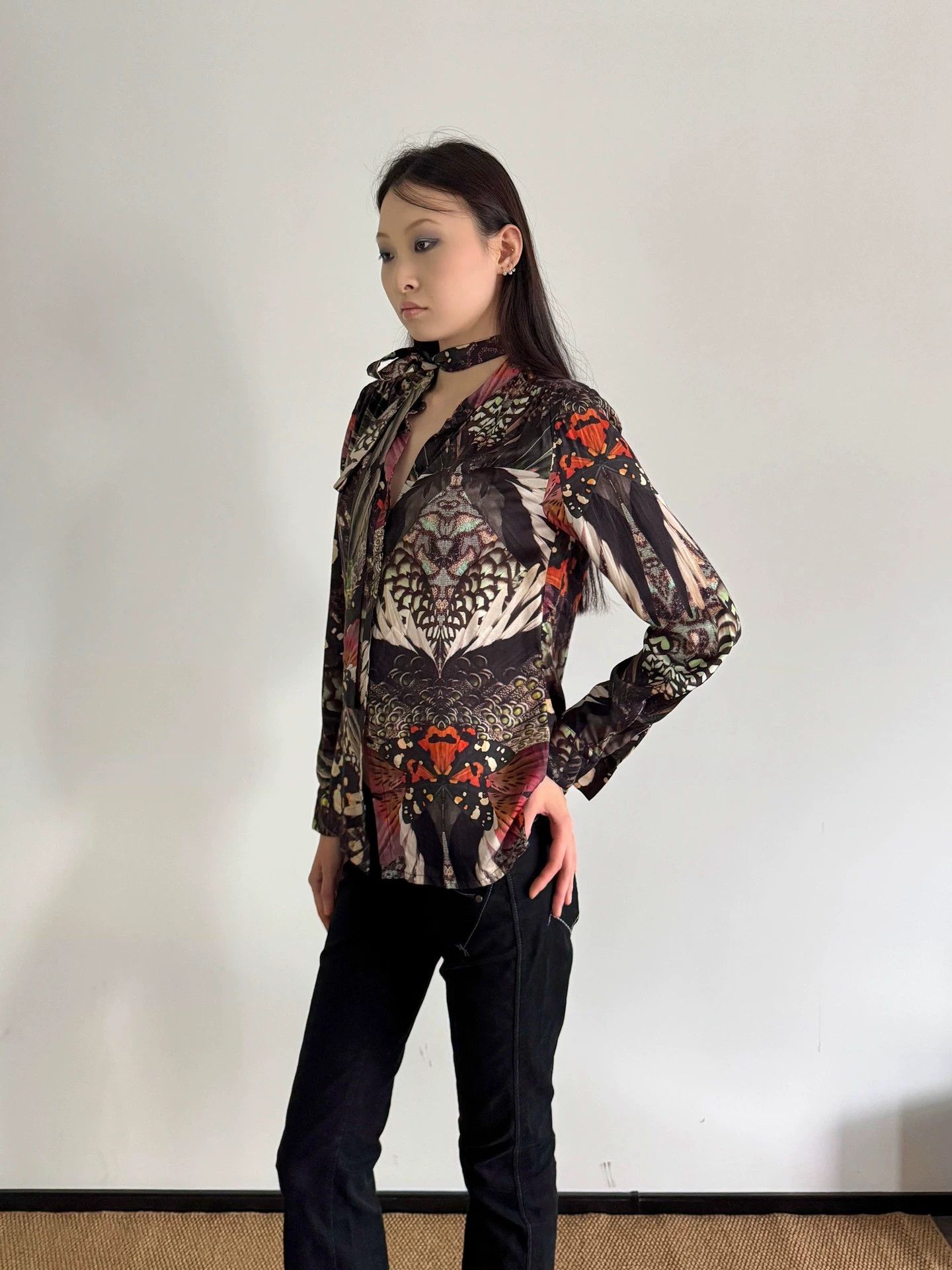 Other British Brand Vintage Printed Shirt UK8 Size S / US 4 / IT 40 - 2 Thumbnail