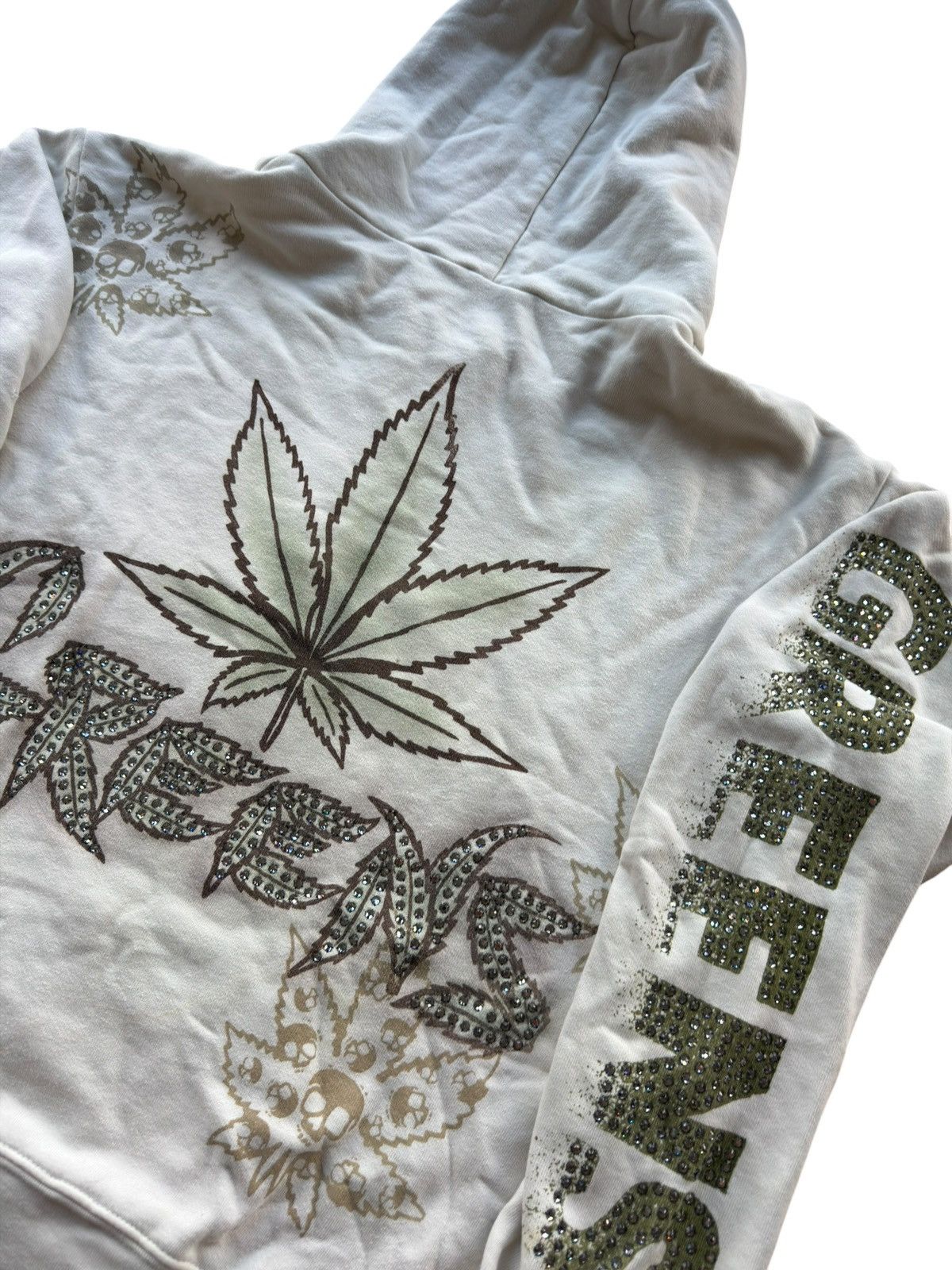 The Great China Wall *RARE* 90s VINTAGE THE GREAT CHINA WALL WEED HOODIE GREENS Size US L / EU 52-54 / 3 - 21 Thumbnail