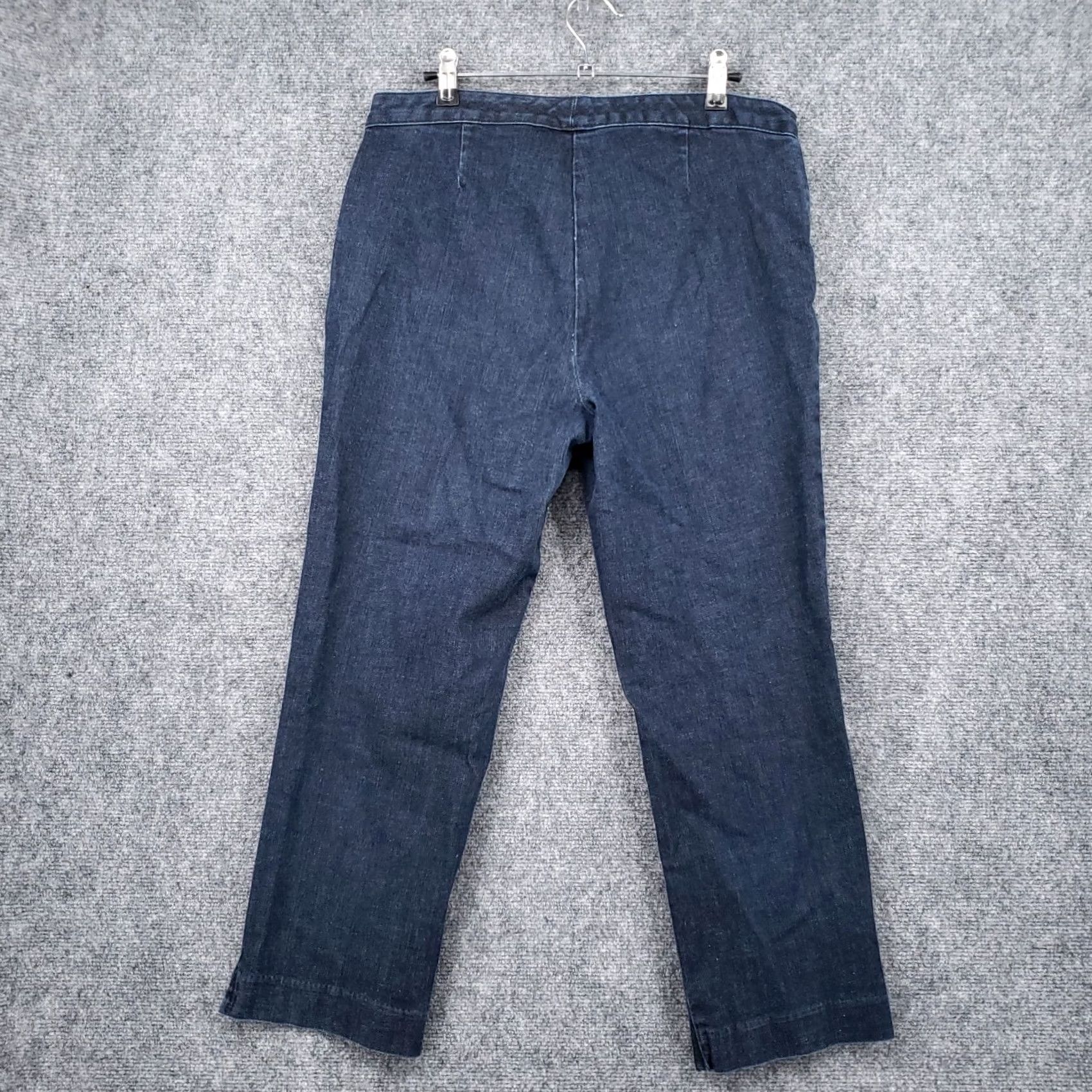 Talbots Talbots Womens Blue Signature Fit Straight Mid Rise Stretch Ankle Denim Jeans Size 10 Size 32" / US 10 / IT 46 - 2 Thumbnail
