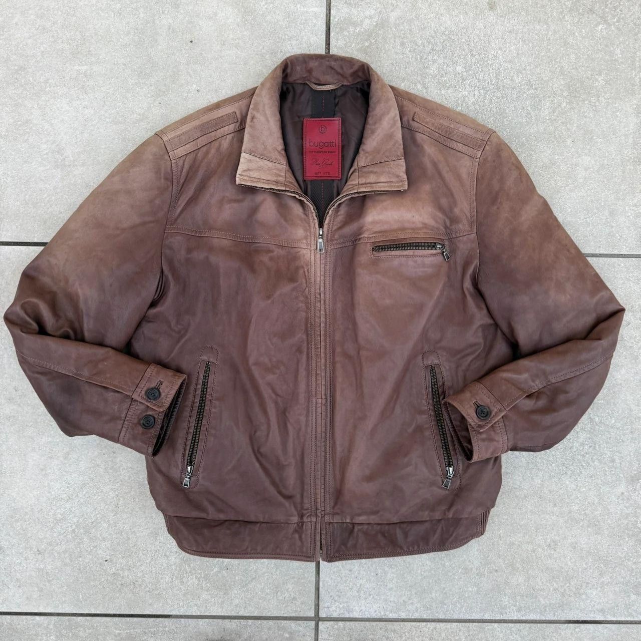 Vintage Bugatti Nappa Leather Brown Vintage Two Tones Size US XL / EU 56 / 4 - 1 Thumbnail