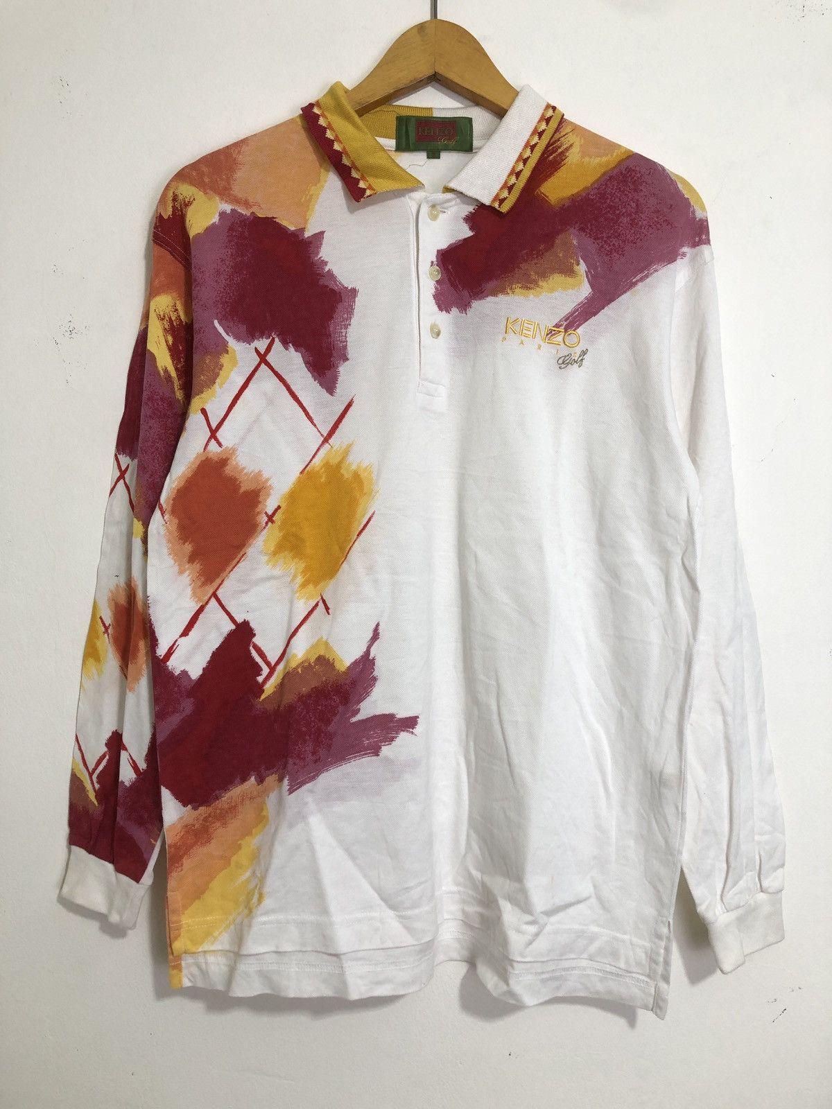 Kenzo Kenzo Paris Golf Long Sleeve Polo Shirt Size US M / EU 48-50 / 2 - 1 Thumbnail
