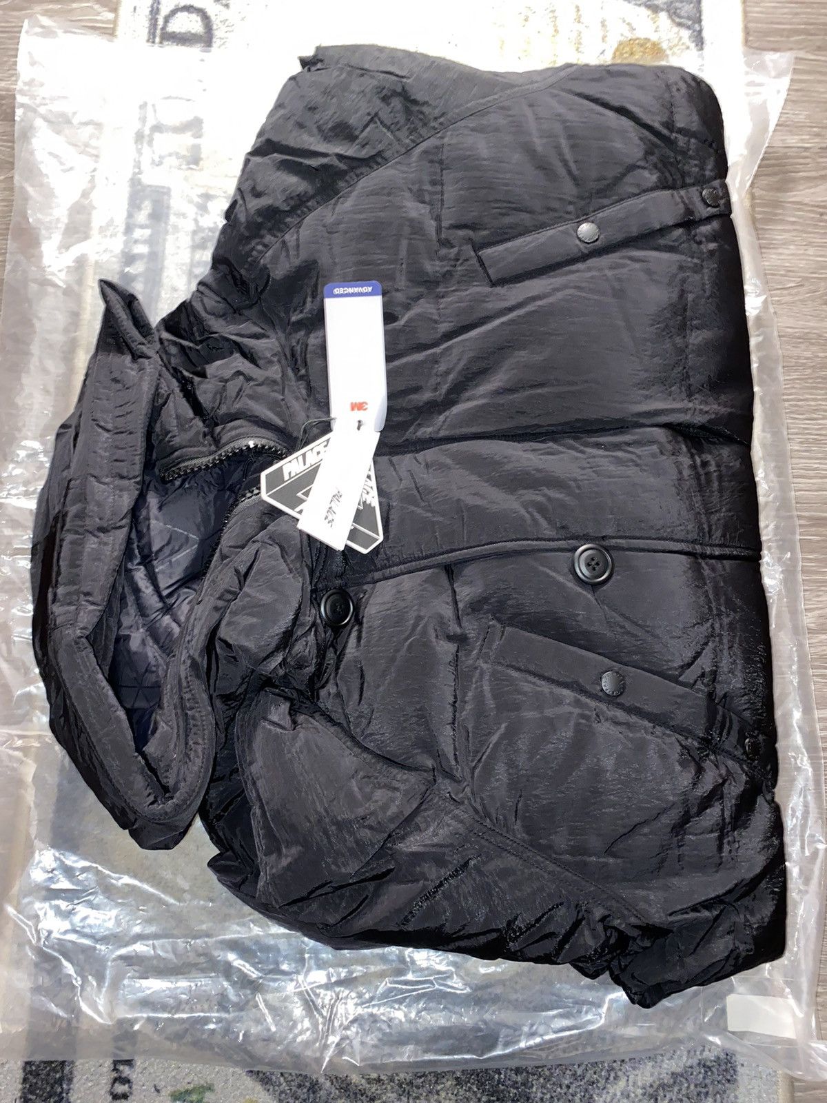 image of Palace P-3B Baffle Parka Black, Men's (Size XL)