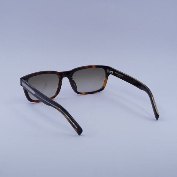 Saint Laurent Paris Saint Laurent SL662 002 Sunglasses Havana Rectangle Frame Size ONE SIZE - 7 Thumbnail