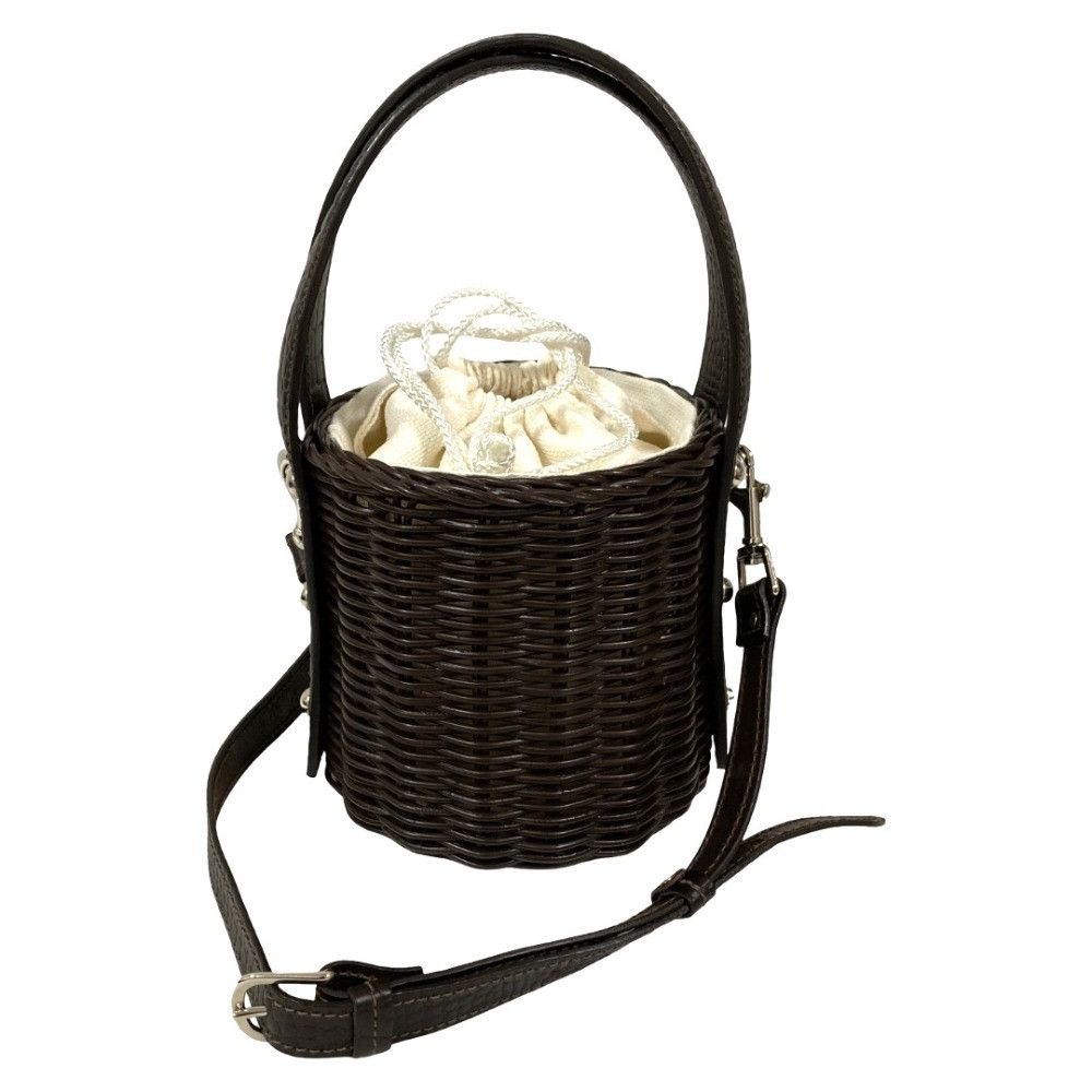 Other Other Wicker Wings Rattan 2way Bucket Bag Plant-based Shoulder Bag DUTY FREE for USA Size ONE SIZE - 1 Thumbnail