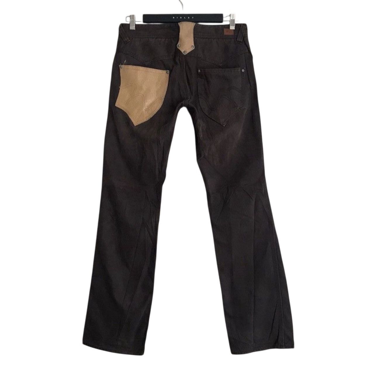 Nicole Club Nicole Club For Men Denim Flares Leather Pocket Size US 32 / EU 48 - 2 Thumbnail