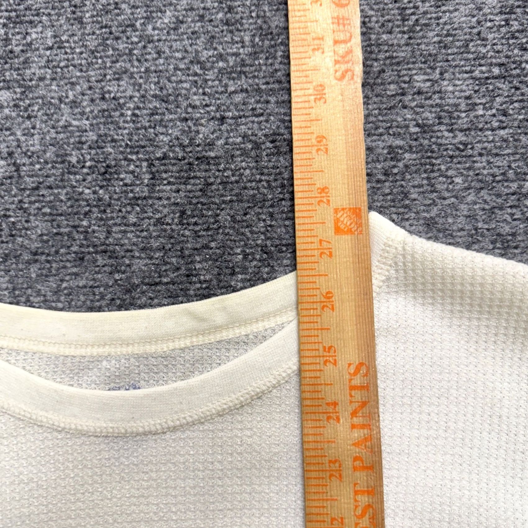 Fruit Of The Loom Fruit Of The Loom Thermal Long Sleeve Shirt Men M White Cotton Distressed Stained Size US M / EU 48-50 / 2 - 4 Thumbnail