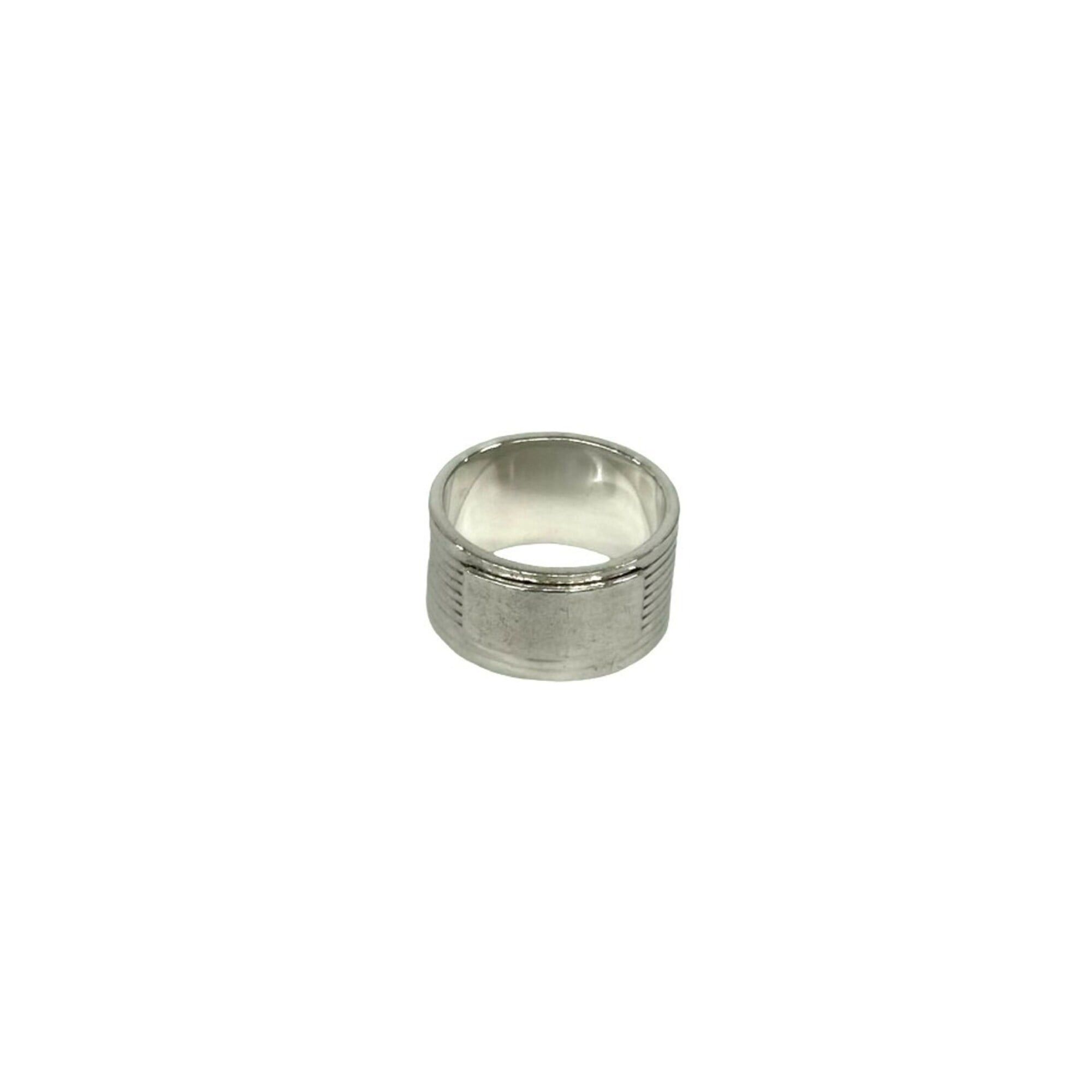 Gucci GUCCI Rib Design Ring, Sterling Silver 925, Men's Accessory, Item Number 38972 Size ONE SIZE - 1 Thumbnail