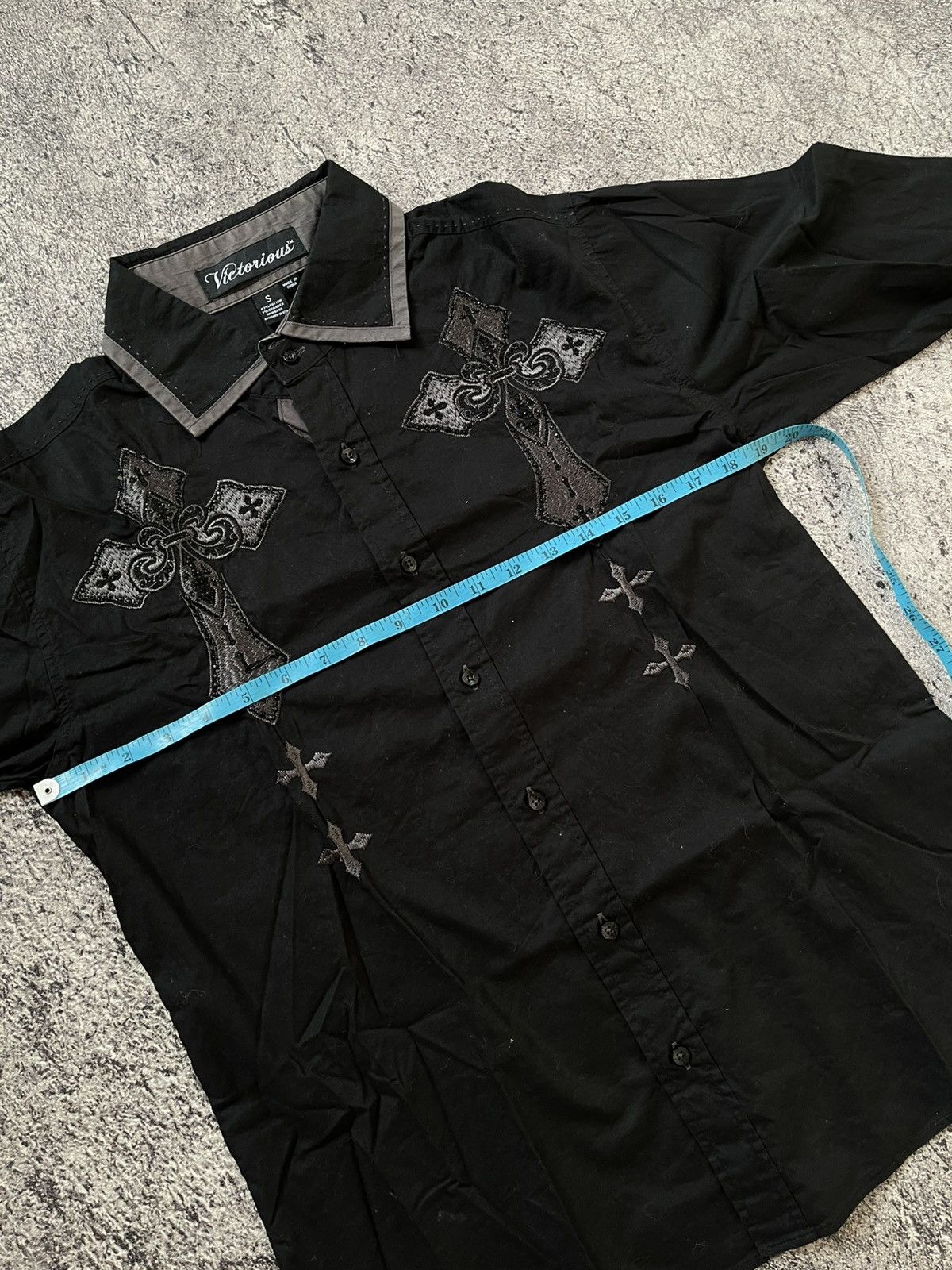 Japanese Brand Y2K Victorius Cross style ifsixwasnine shirt Size US M / EU 48-50 / 2 - 9 Thumbnail