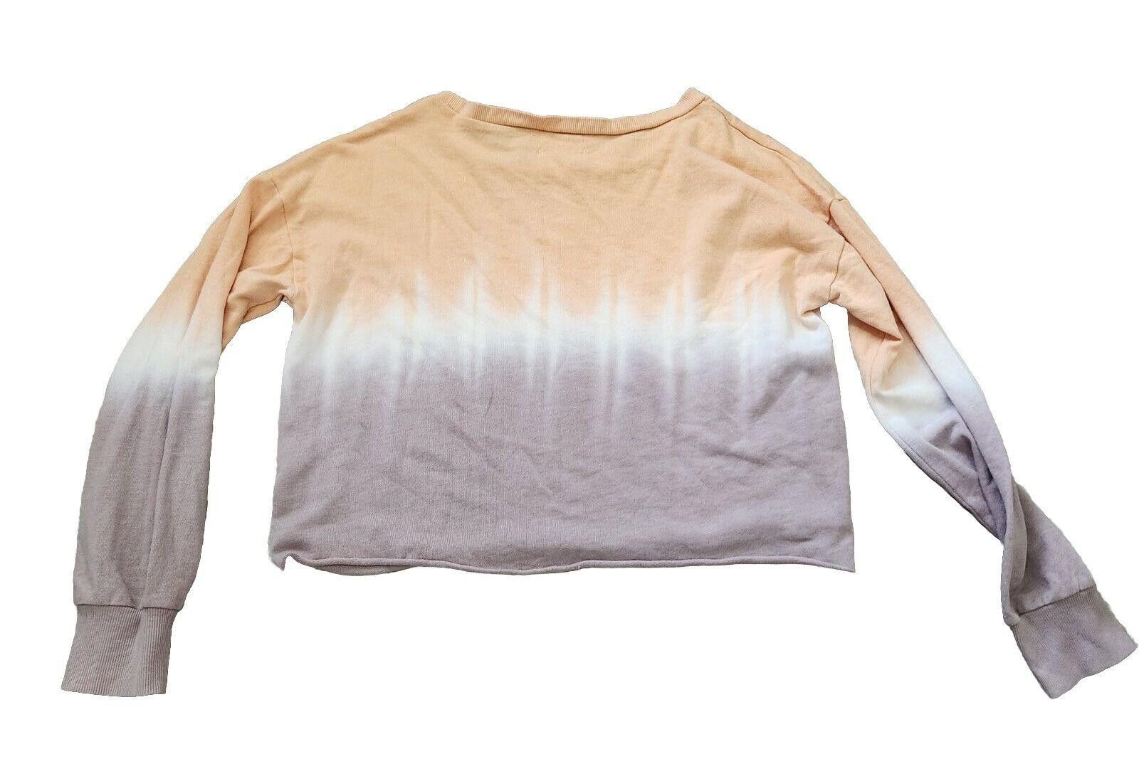 Designer Grayson Threads Crop Sweatshirt Large Ombre Orange Purple Size L / US 10 / IT 46 - 2 Thumbnail