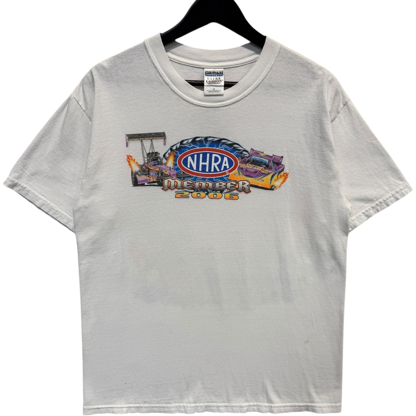 Gildan Vintage NHRA National Dragster Member Tee 00s Medium Size US M / EU 48-50 / 2 - 1 Thumbnail
